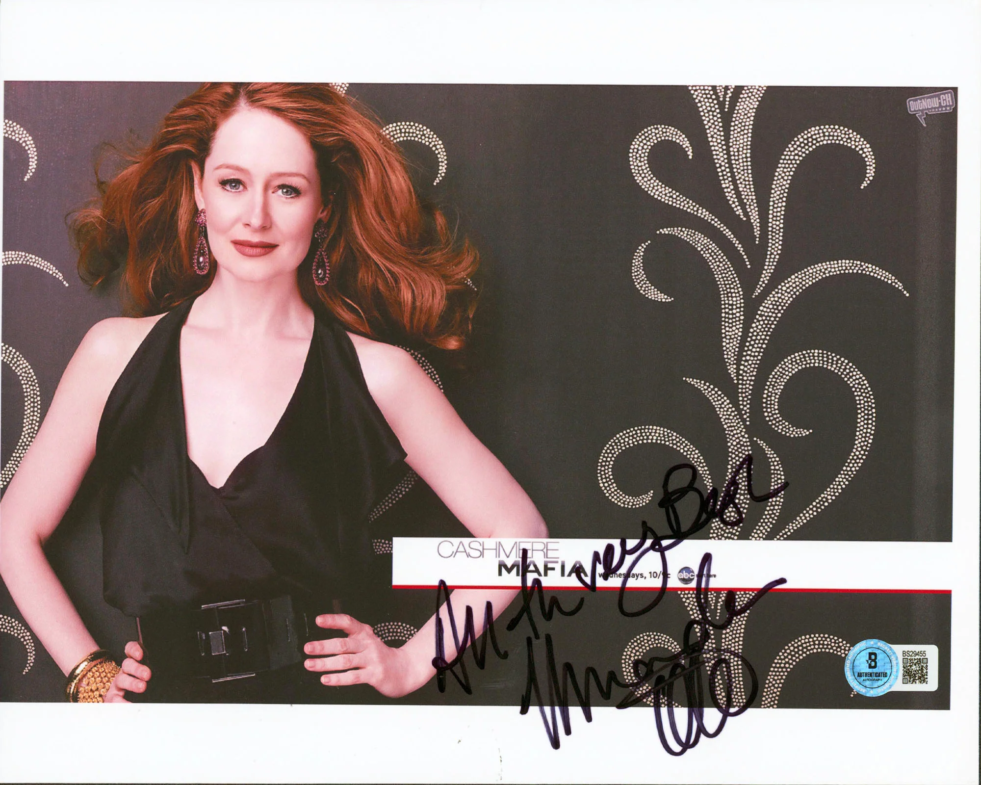 Miranda Otto Cashmere Mafia "All The Very Best" Signed 8.5x11 Photo BAS #BS29455 - Image 2