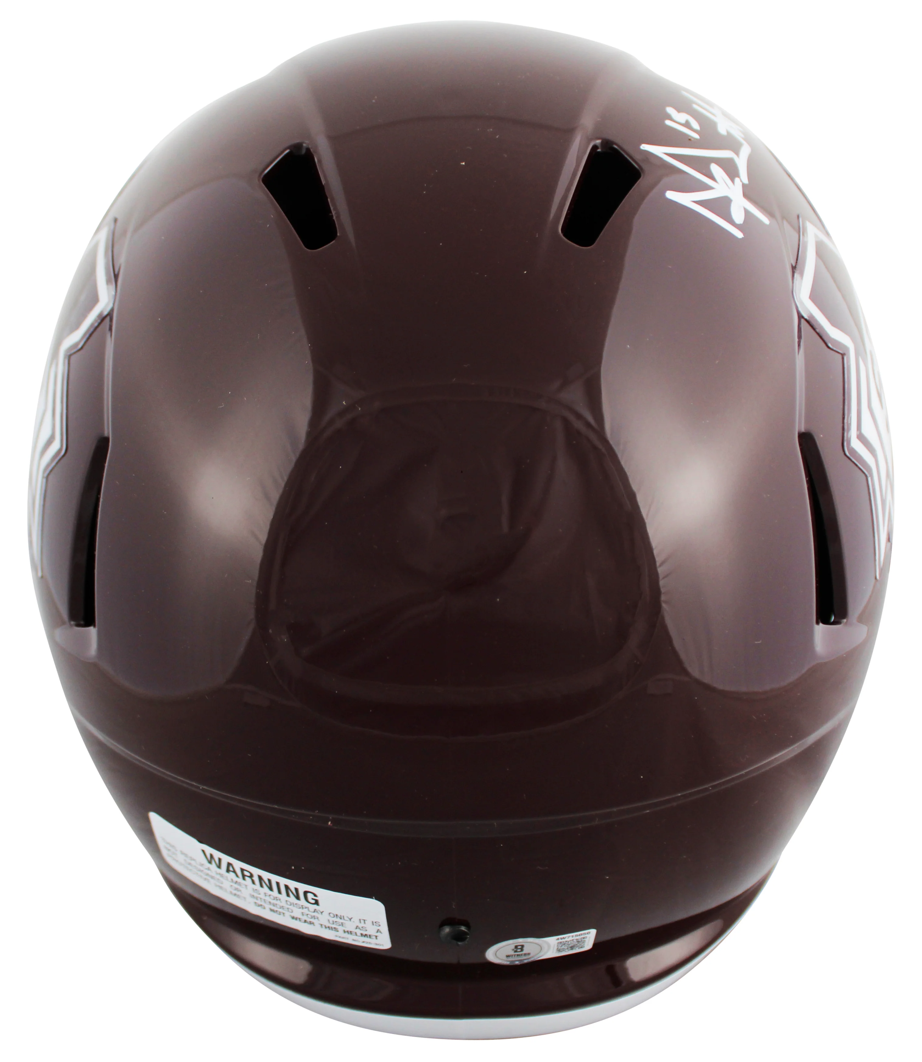Mississippi State Dak Prescott Signed Full Size Speed Rep Helmet BAS Witnessed - Image 3