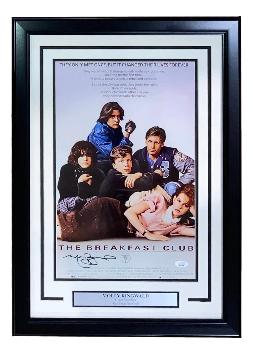 Molly Ringwald Signed Framed 11x17 The Breakfast Club Movie Poster Photo JSA ITP - Image 5