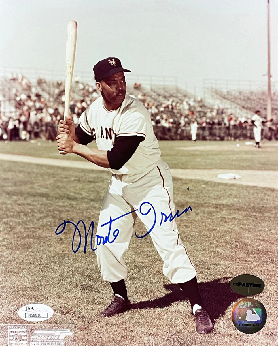 Monte Irvin Signed 8x10 New York Giants Baseball Photo JSA