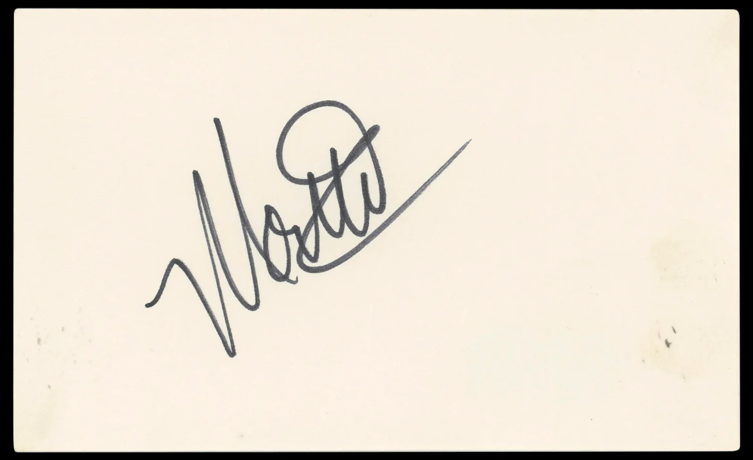 Montel Williams Authentic Signed 3x5 Index Card Autographed BAS #BP50648 - Image 2