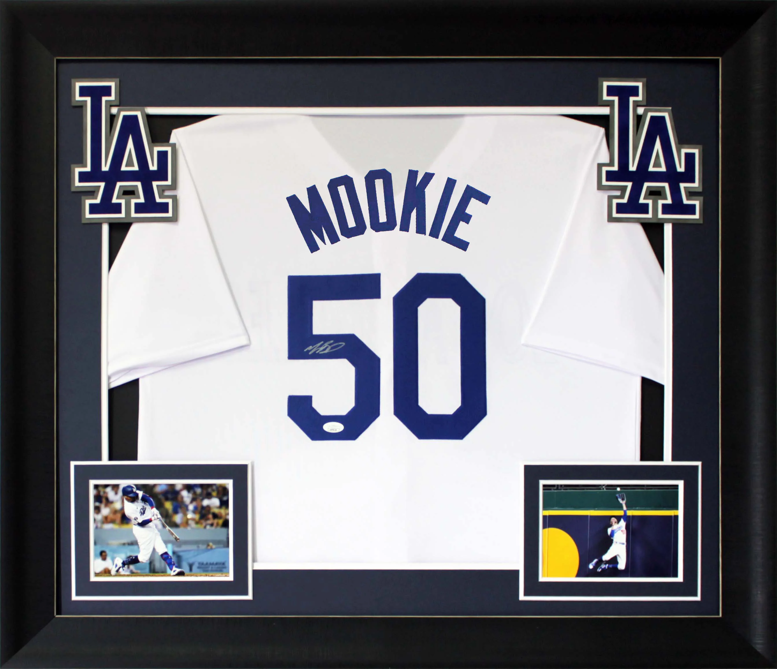 Mookie Betts Authentic Signed White Pro Style Framed Jersey Autographed JSA 2 - Image 2