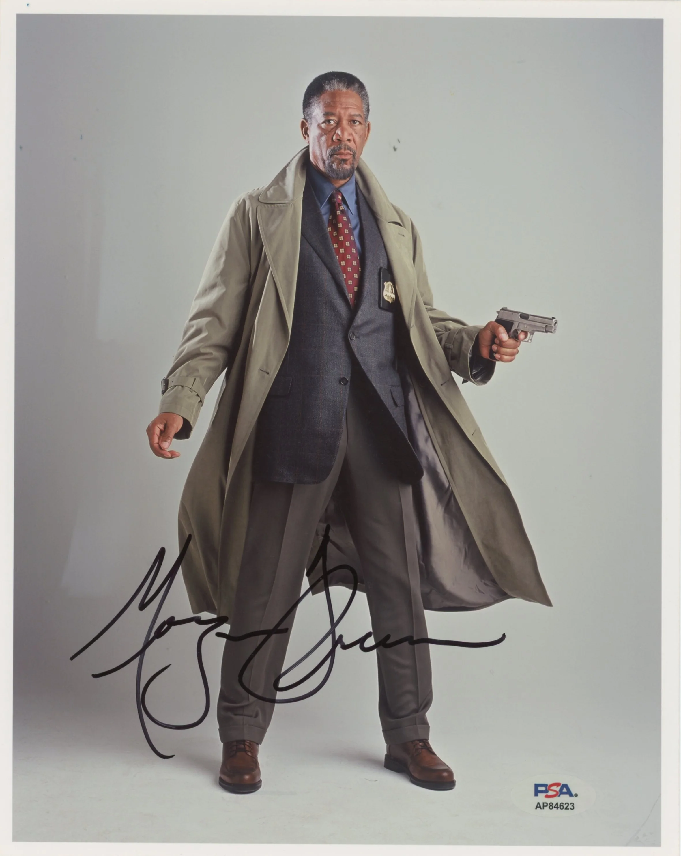 Morgan Freeman Along Came A Spider Authentic Signed 8x10 Photo PSA/DNA #AAP84623