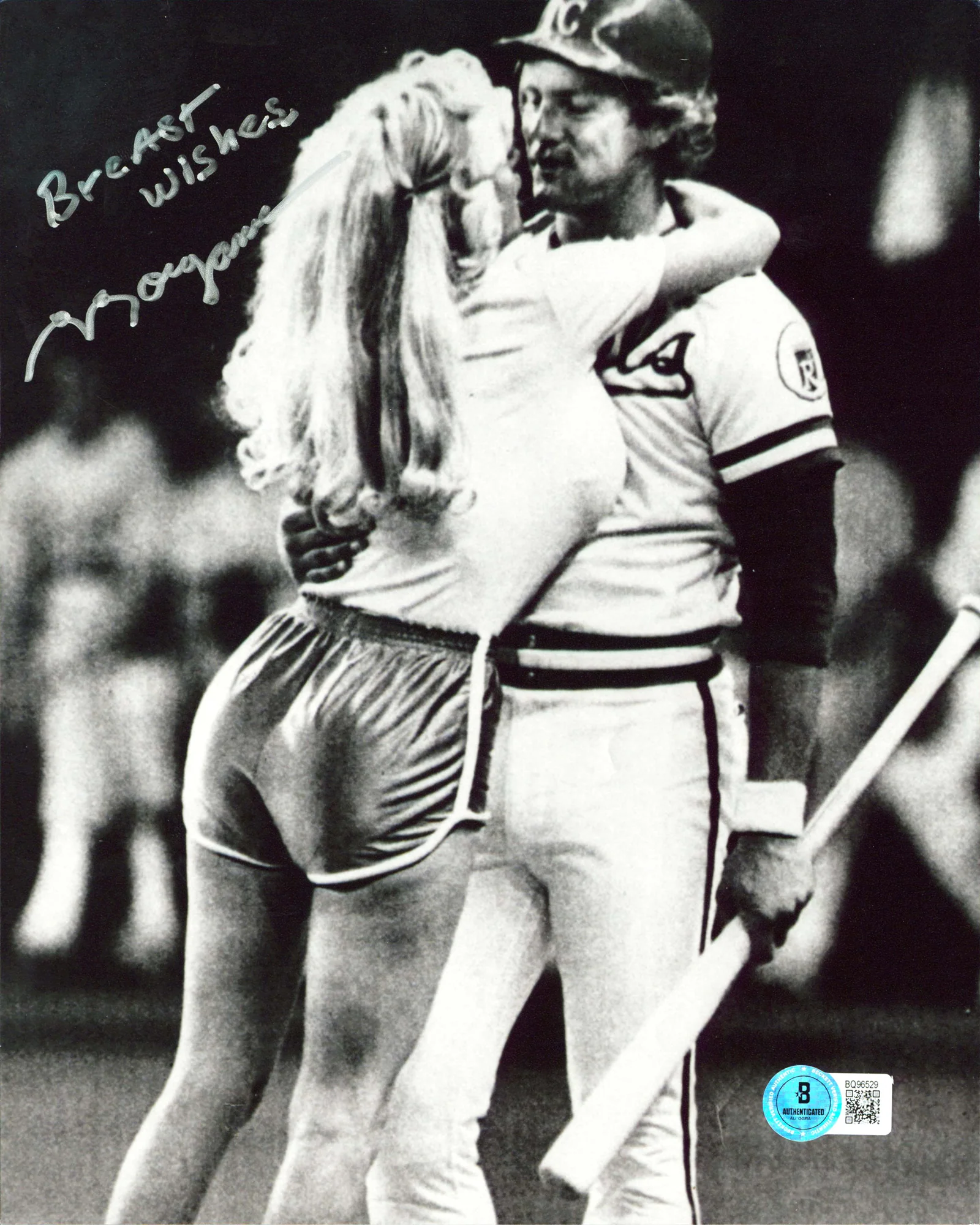 Morganna Roberts "Breast Wishes" Signed 8x10 Vertical Photo BAS #BQ96529