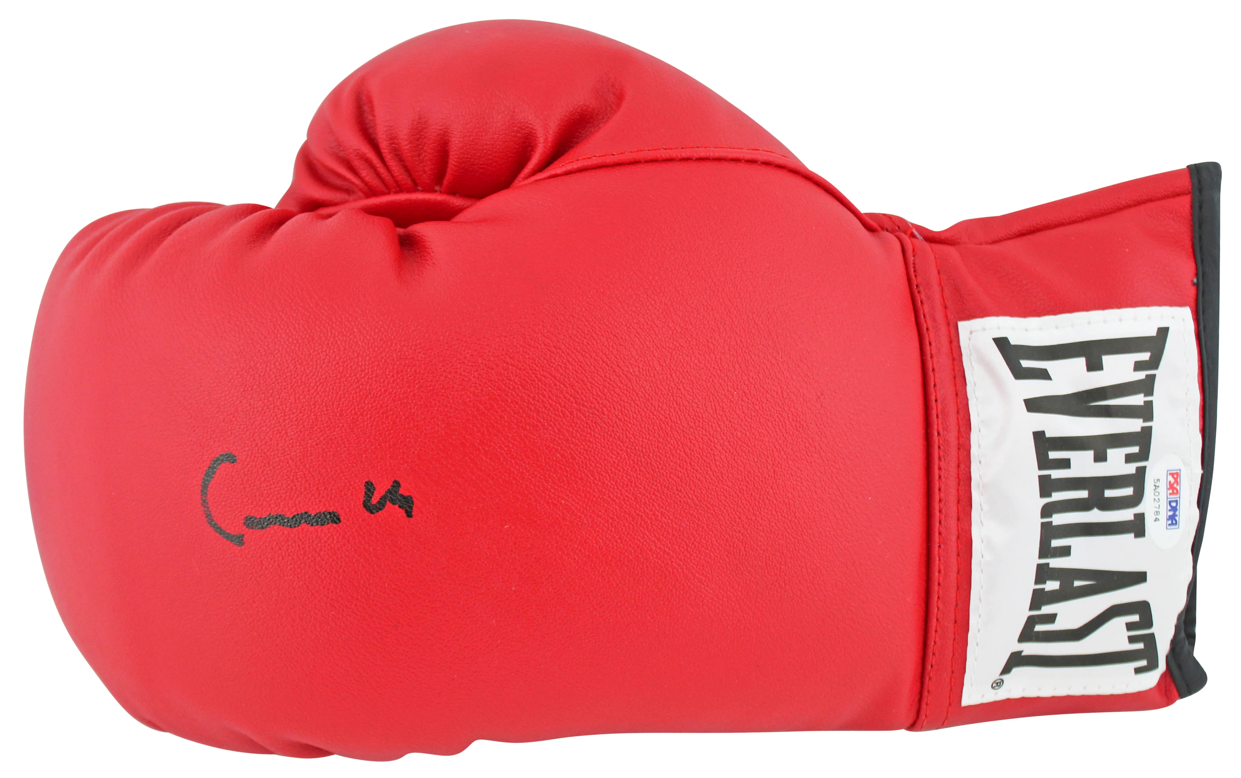 Muhammad Ali "Cassius Clay" Signed Red Everlast Boxing Glove PSA Itp #5A02784