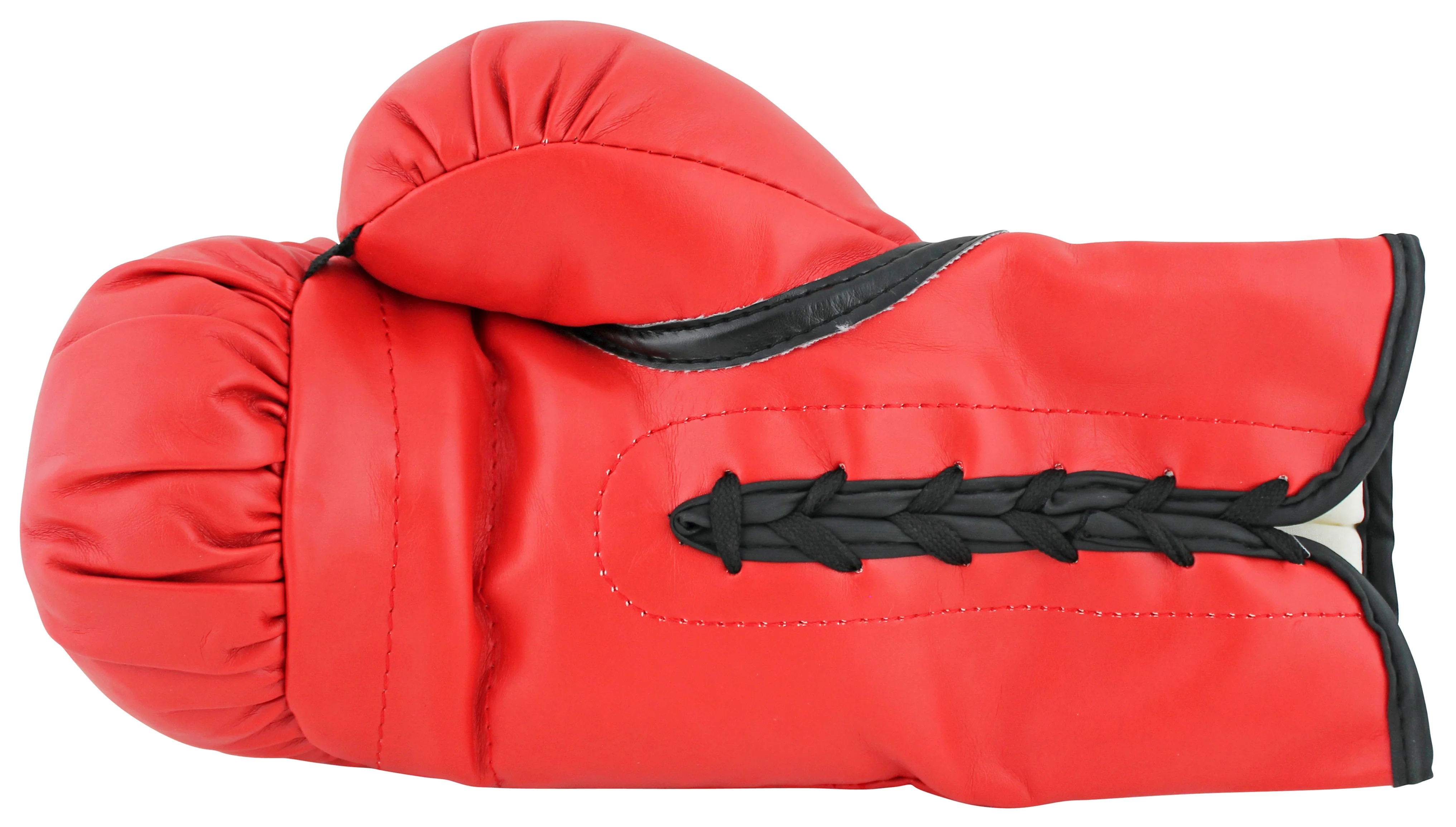 Muhammad Ali & Joe Frazier Signed Red Everlast Boxing Glove PSA/DNA #7A02081 - Image 4