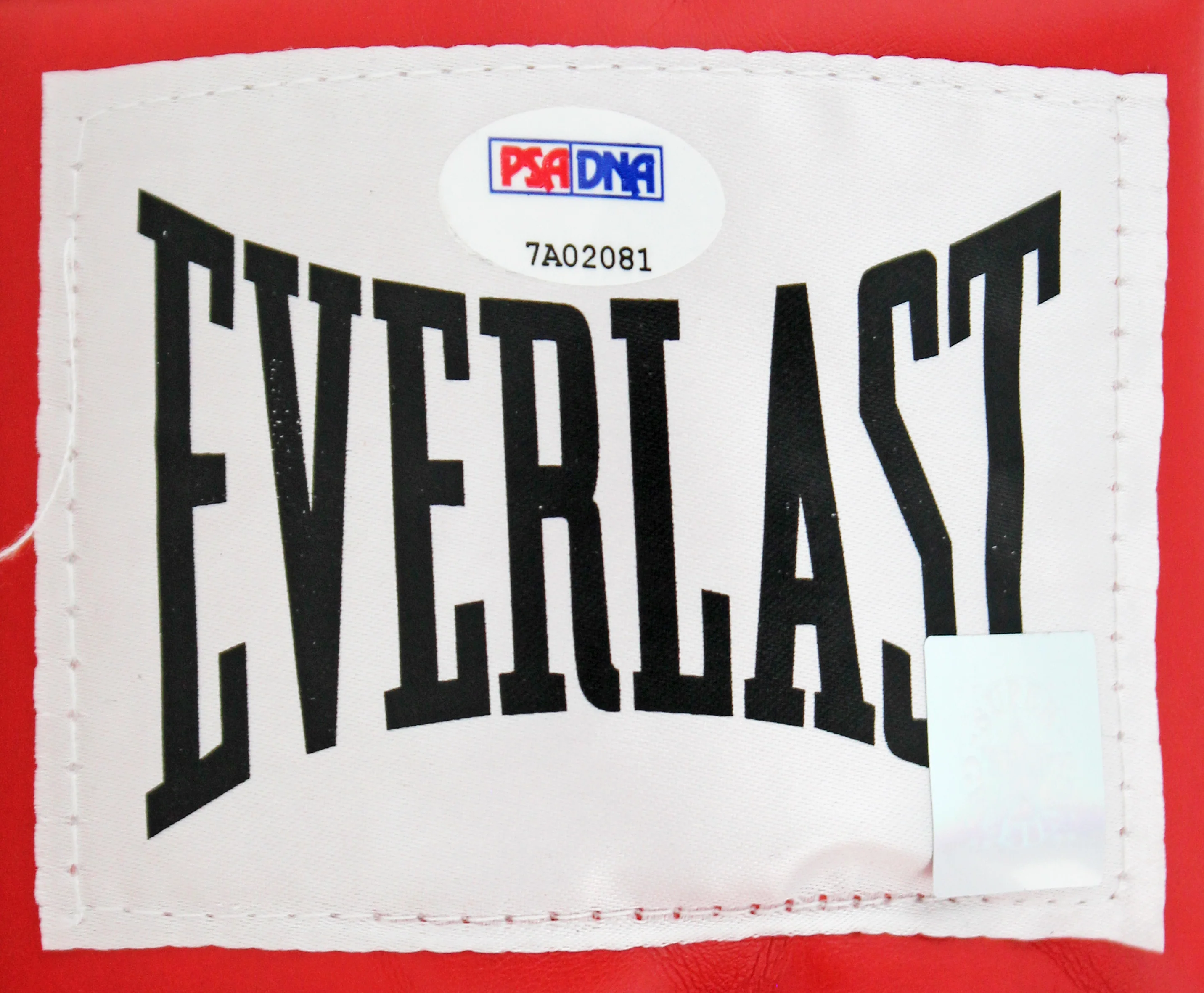 Muhammad Ali & Joe Frazier Signed Red Everlast Boxing Glove PSA/DNA #7A02081 - Image 5