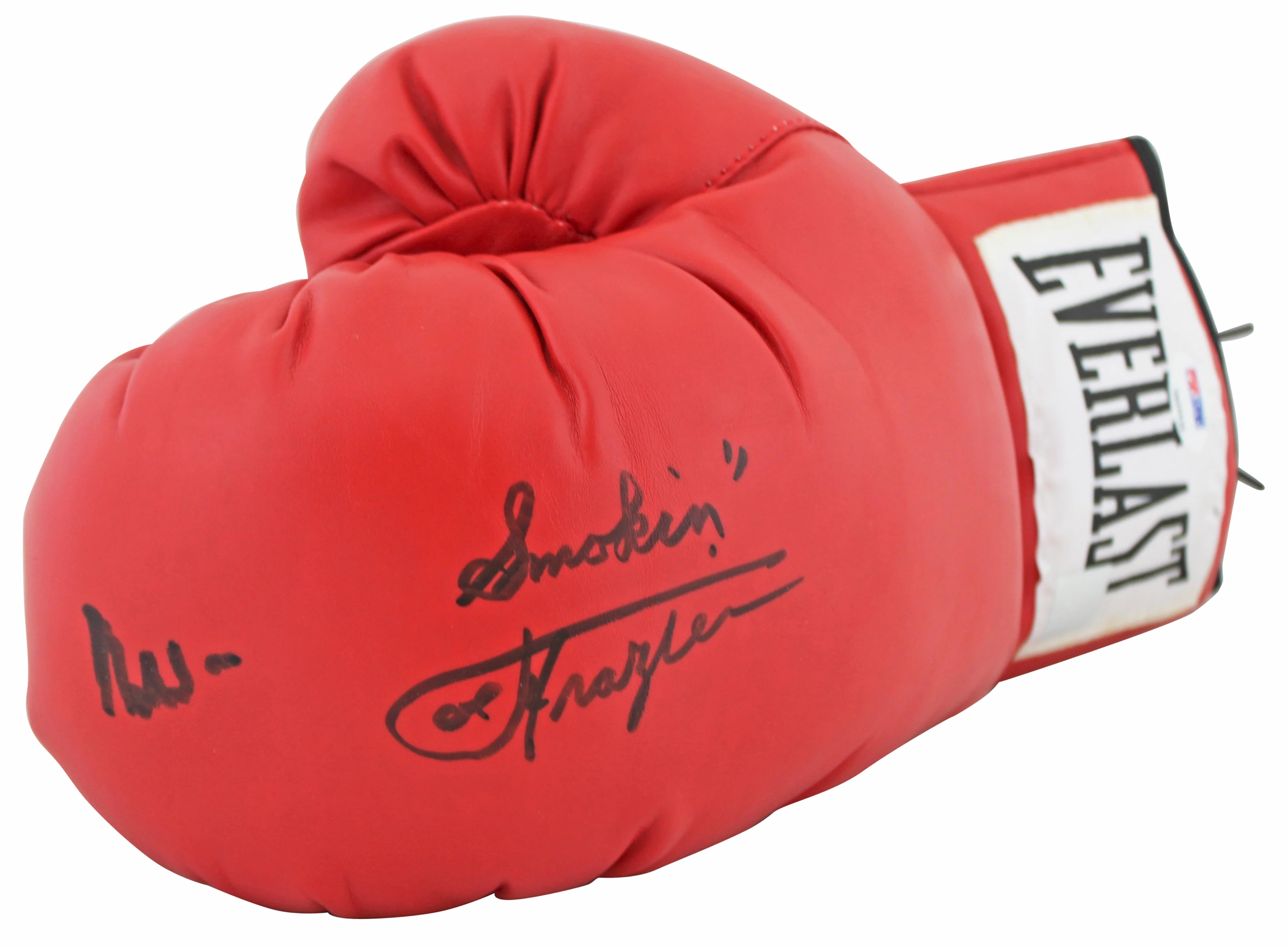 Muhammad Ali & Joe Frazier Signed Red Everlast Boxing Glove PSA/DNA #7A05939 - Image 2