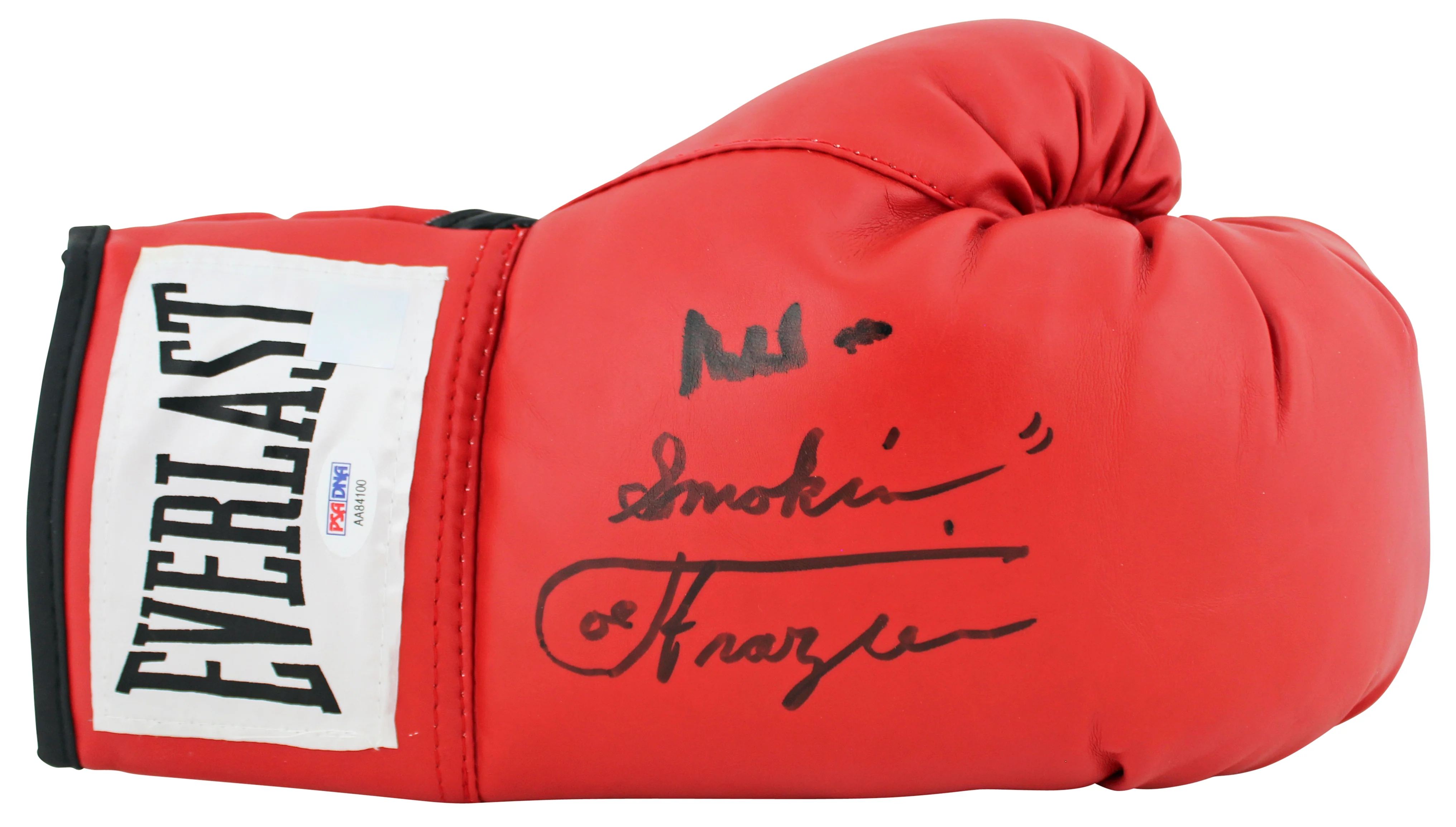 Muhammad Ali & Joe Frazier Signed Red Everlast Boxing Glove PSA/DNA #AA84100 - Image 2