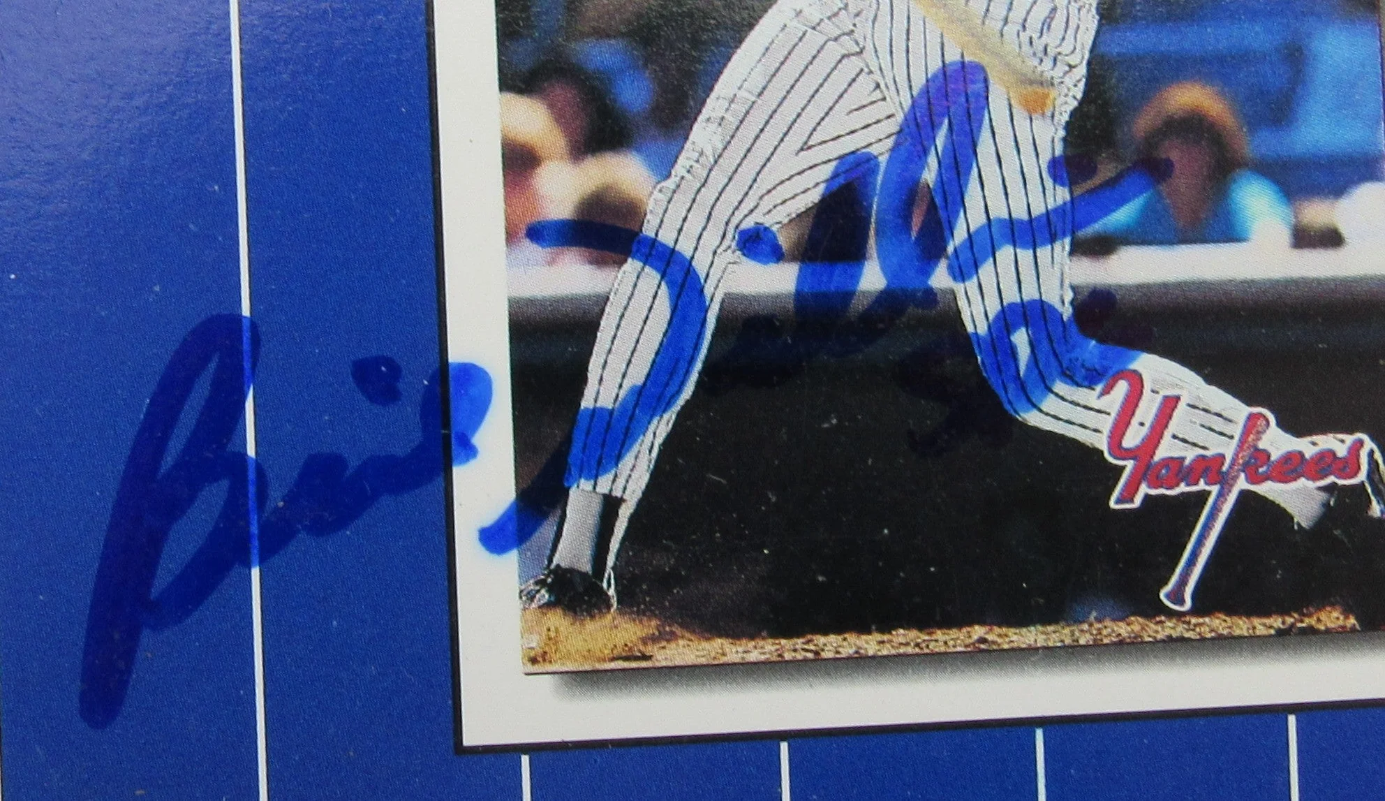Bernie Williams Matt Nokes Pat Kelly Multi Signed 8x10 UDA Photo - Image 4