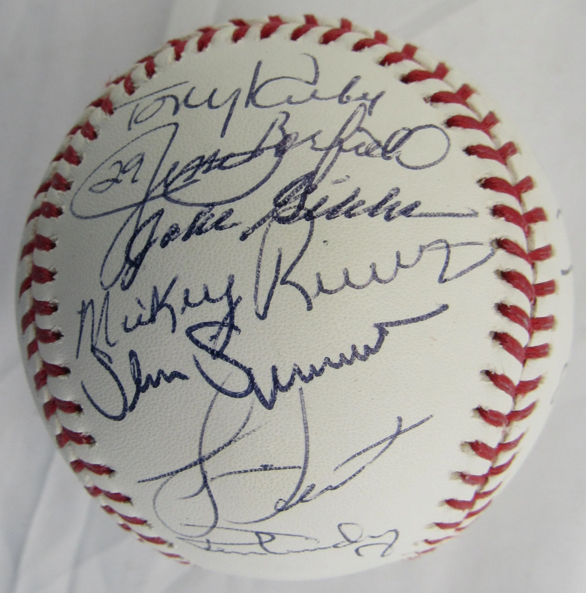 New York Yankees Multi Signed Rawlings Auto Baseball w/21 Signatures - Don Larsen, Bucky Dent - Image 4