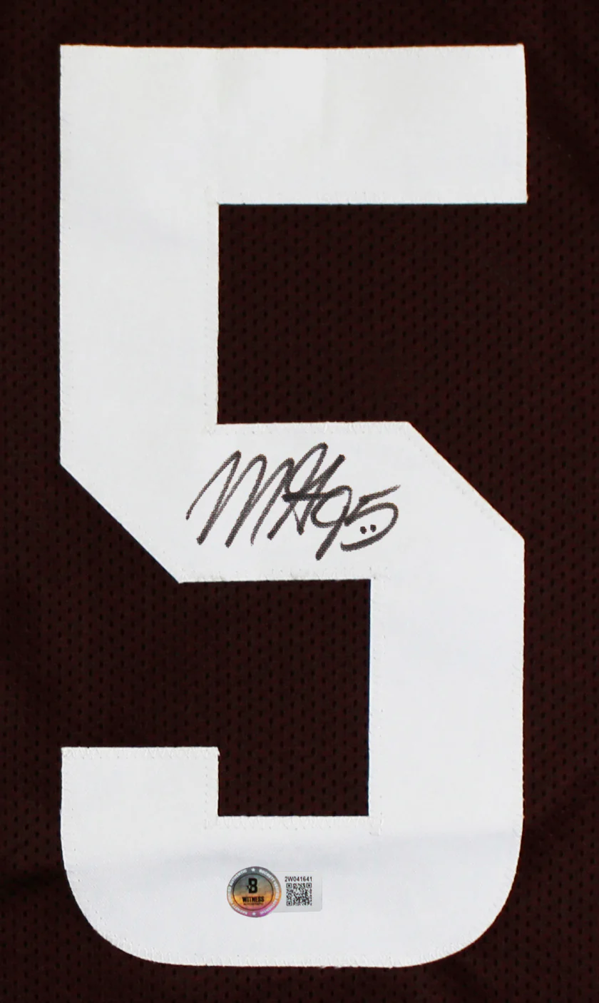 Myles Garrett Authentic Signed Brown Pro Style Framed Jersey BAS Witnessed 2 - Image 3