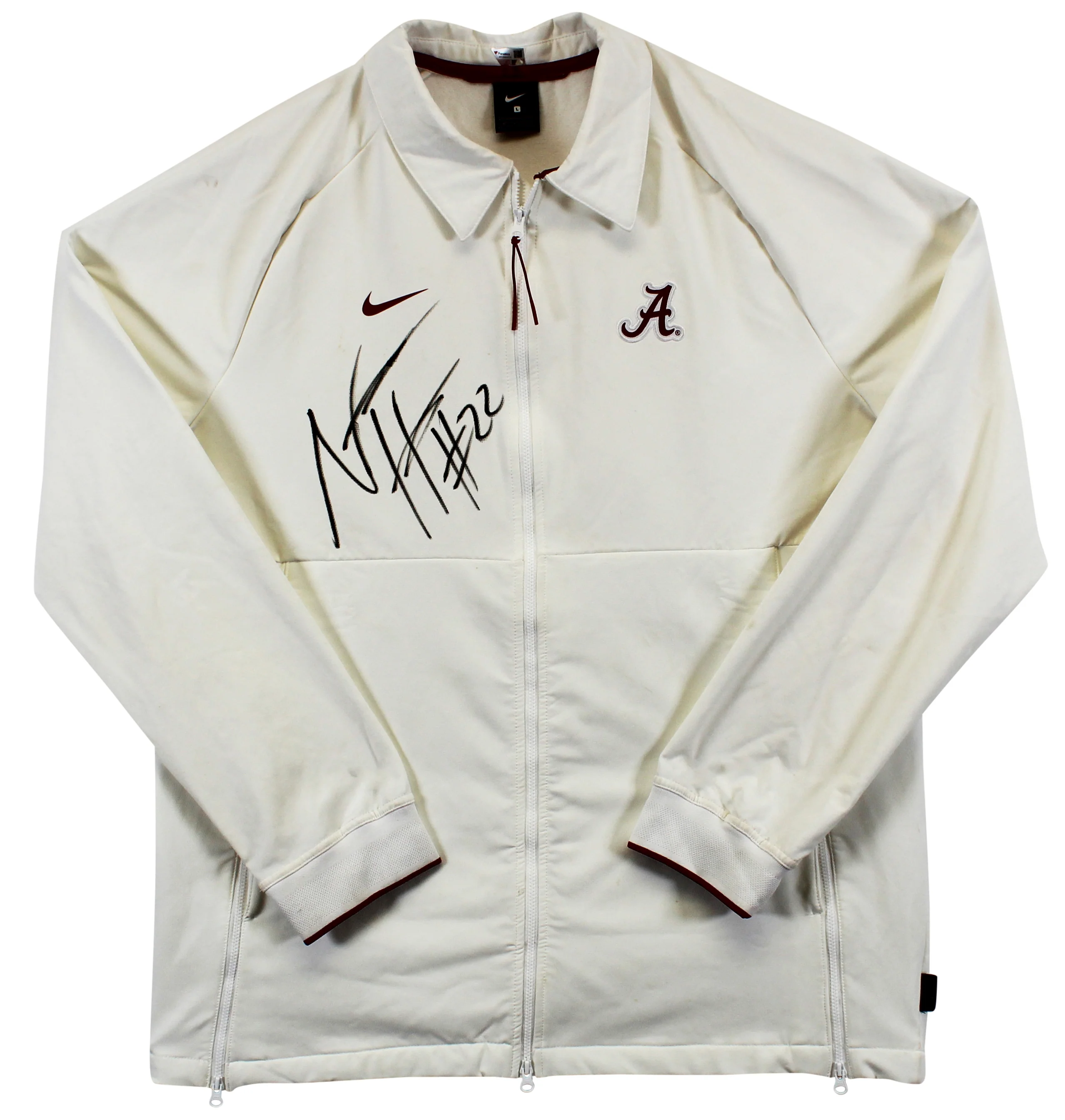 Najee Harris Authentic Signed Worn Alabama Team Issued Nike Jacket Fanatics - Image 2