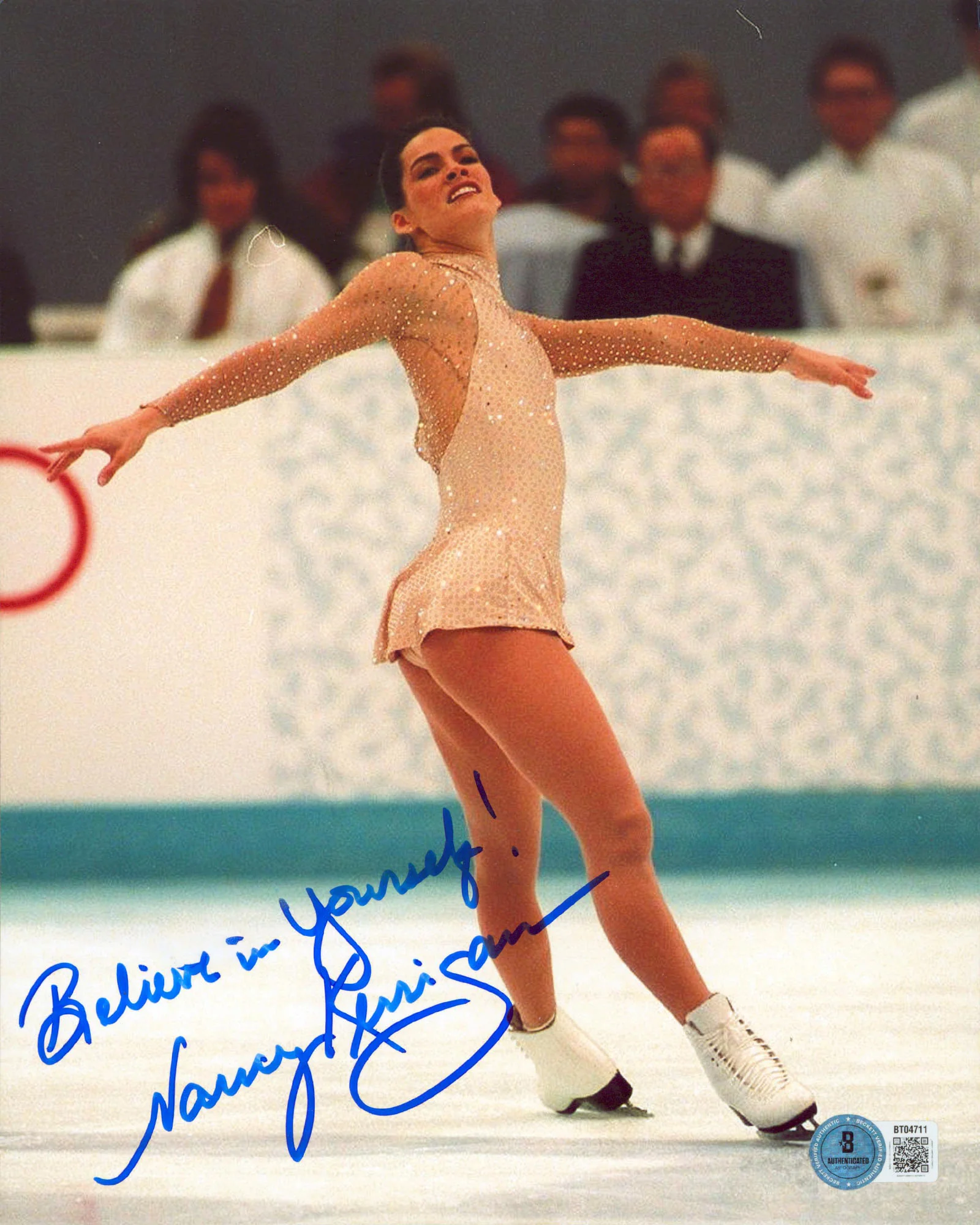 Nancy Kerrigan "Believe In Yourself!" Authentic Signed 8x10 Photo BAS #BT04711 - Image 2