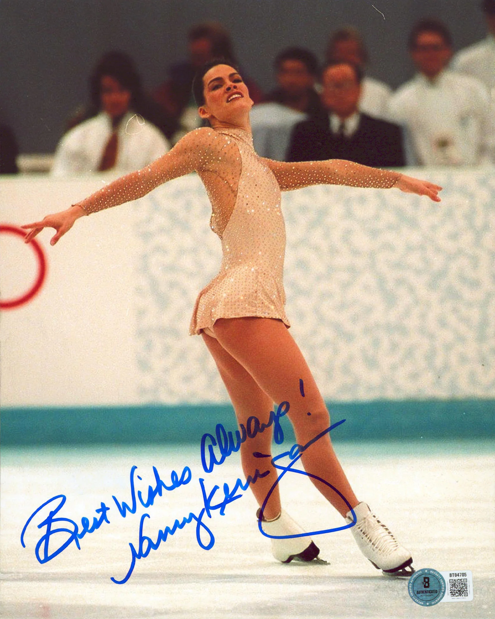 Nancy Kerrigan "Best Wishes Always!" Authentic Signed 8x10 Photo BAS #BT04705 - Image 2