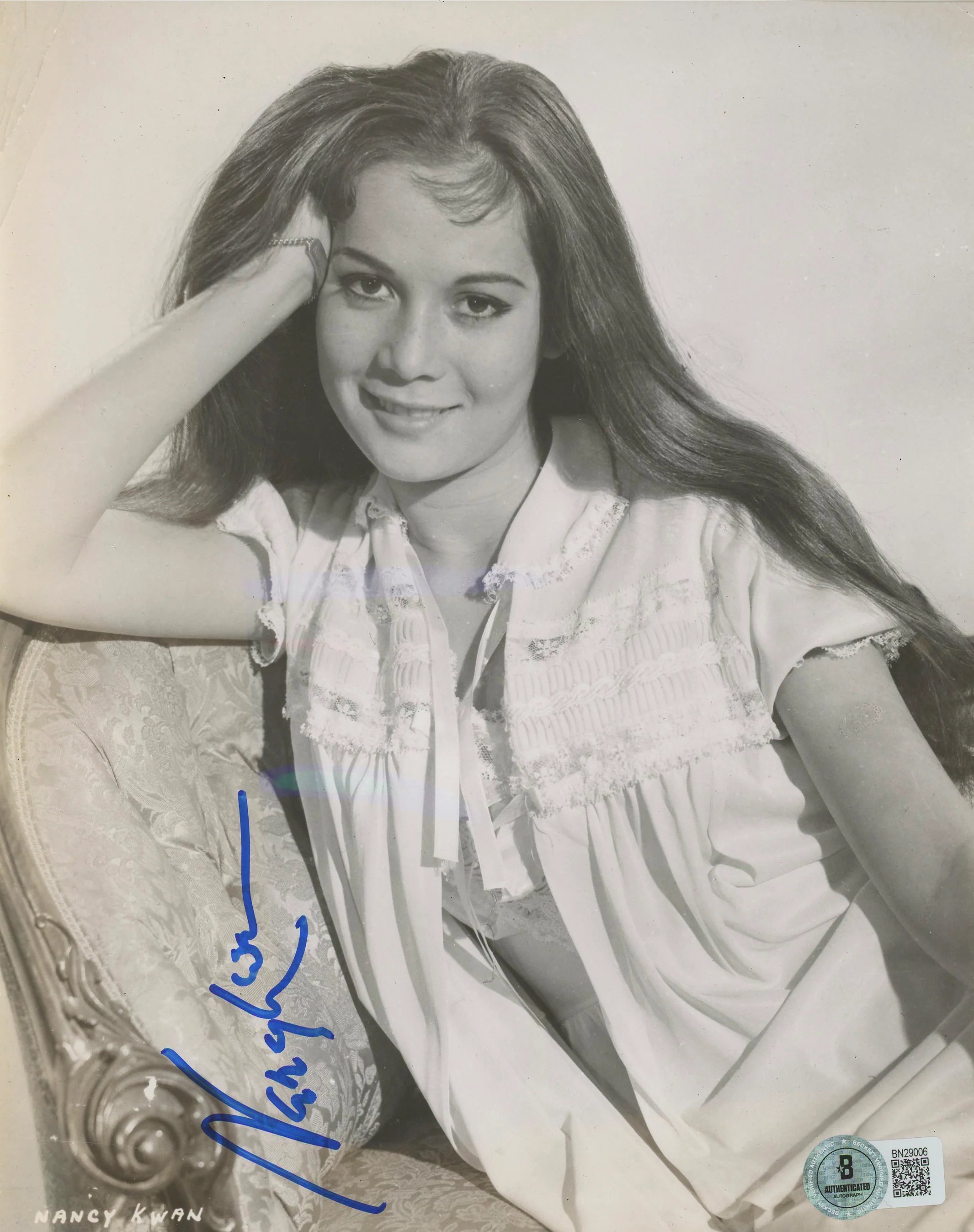 Nancy Kwan Dragon: The Bruce Lee Story Authentic Signed 7x9 Photo BAS #BN29006 - Image 2