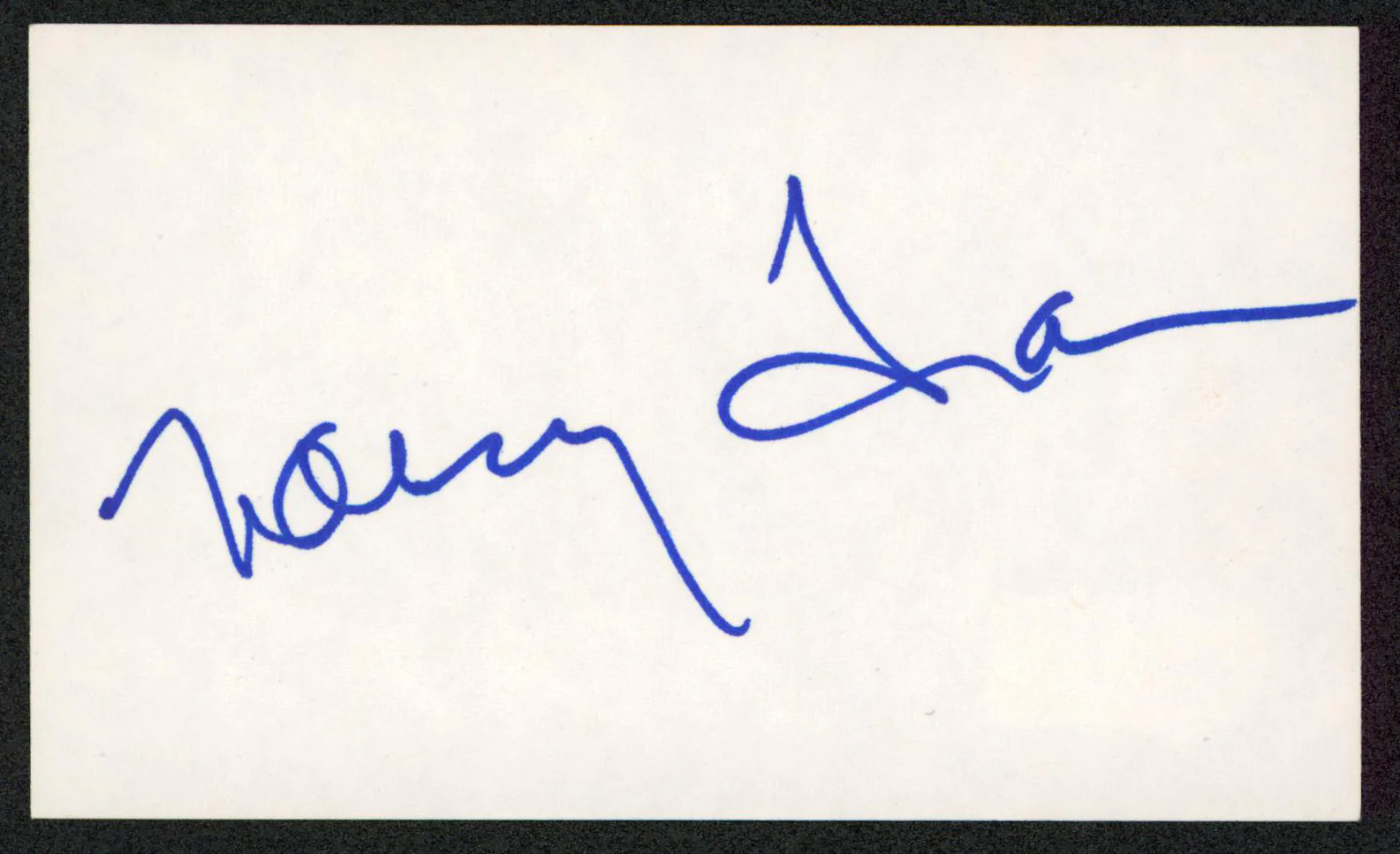 Nancy Travis Last Man Standing Authentic Signed 3x5 Index Card BAS #BW35522 - Image 2