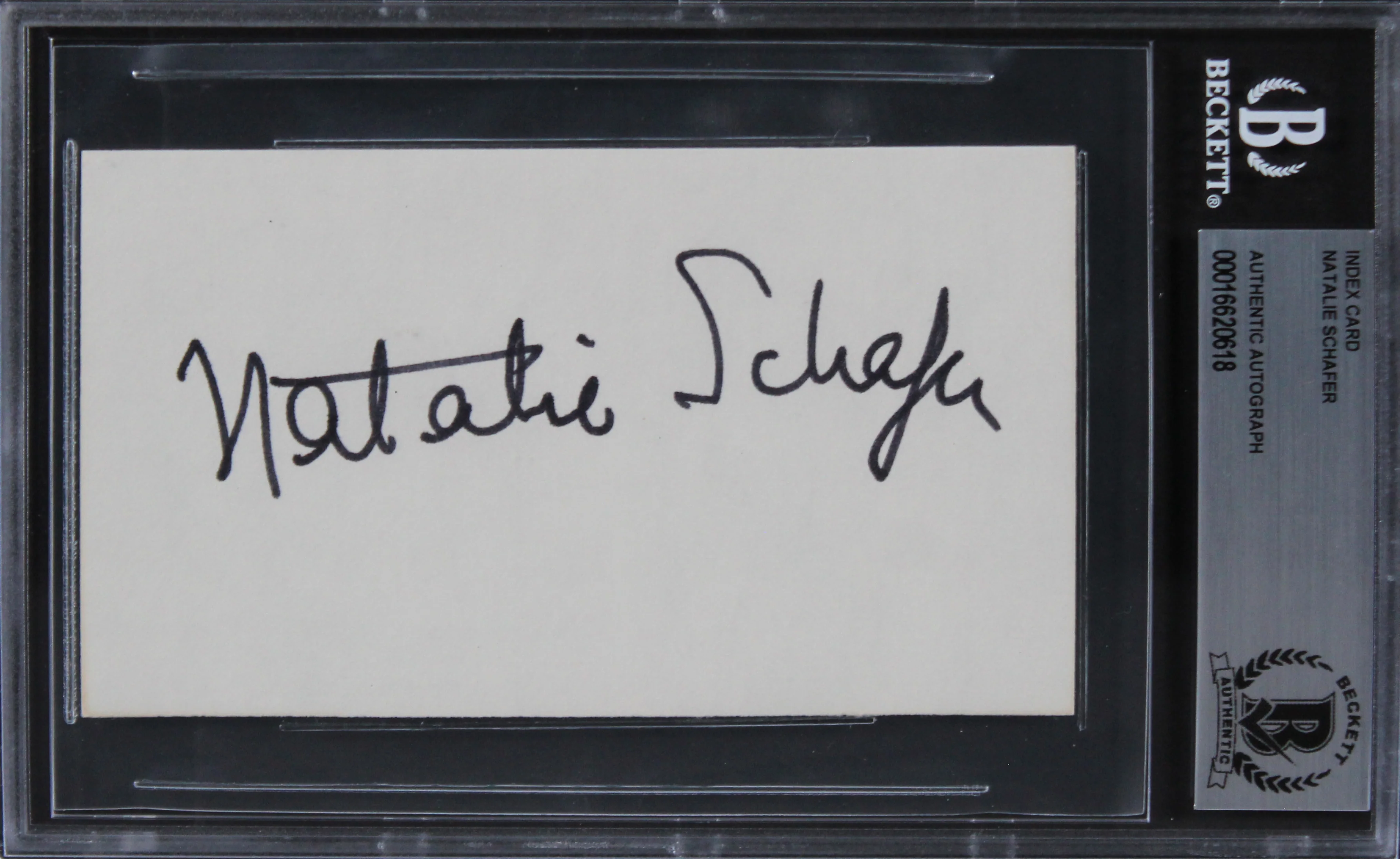 Natalie Schafer Gilligan's Island Authentic Signed 3x5 Index Card BAS Slabbed - Image 2