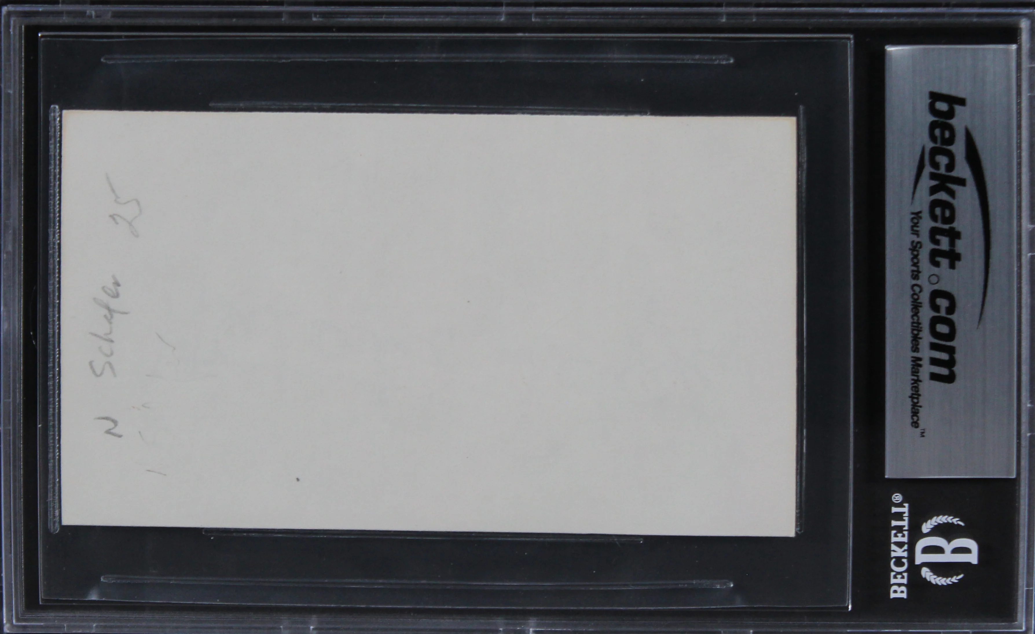 Natalie Schafer Gilligan's Island Authentic Signed 3x5 Index Card BAS Slabbed - Image 3