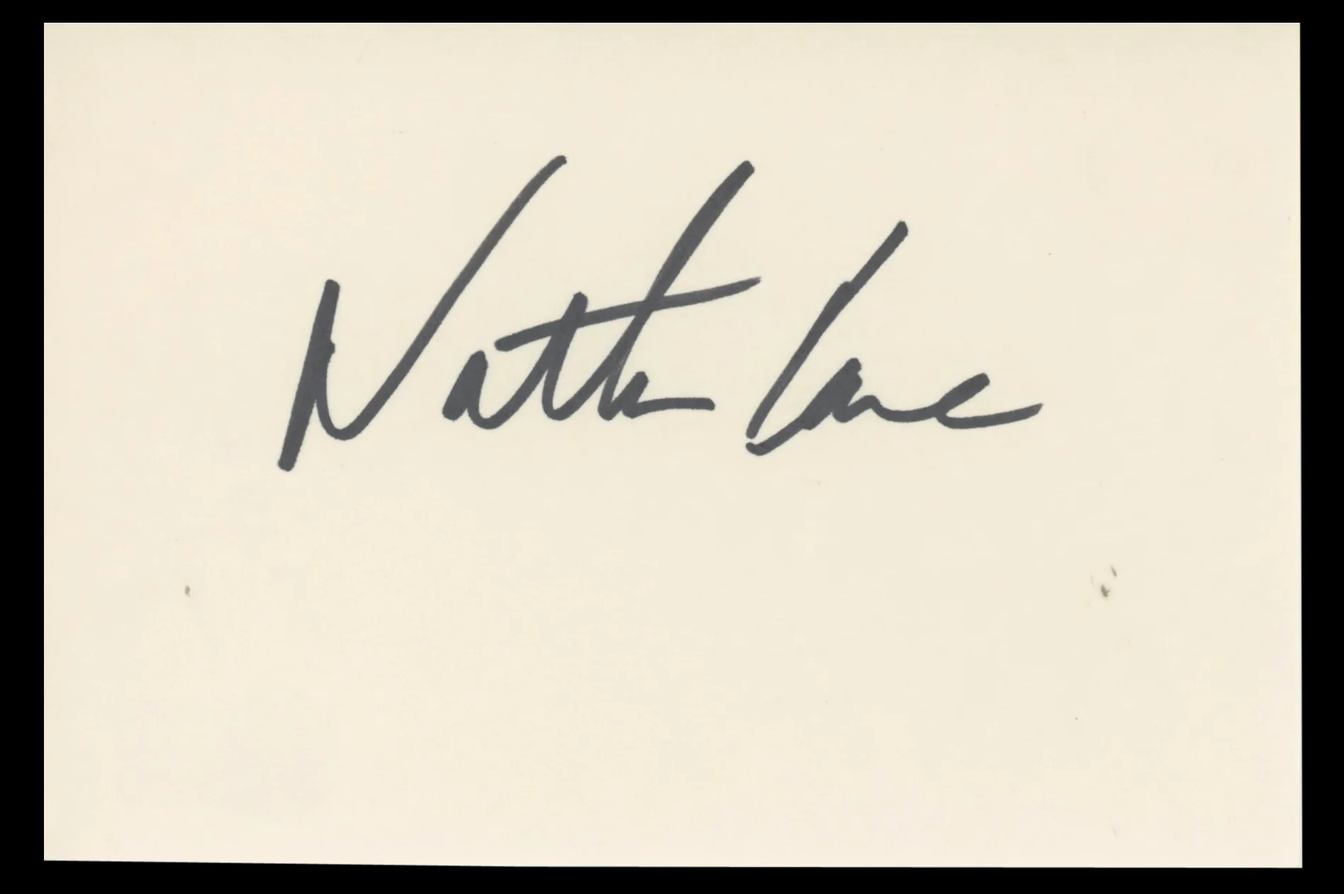 Nathan Lane The Lion King Authentic Signed 4x6 Index Card BAS #BT02460 - Image 2