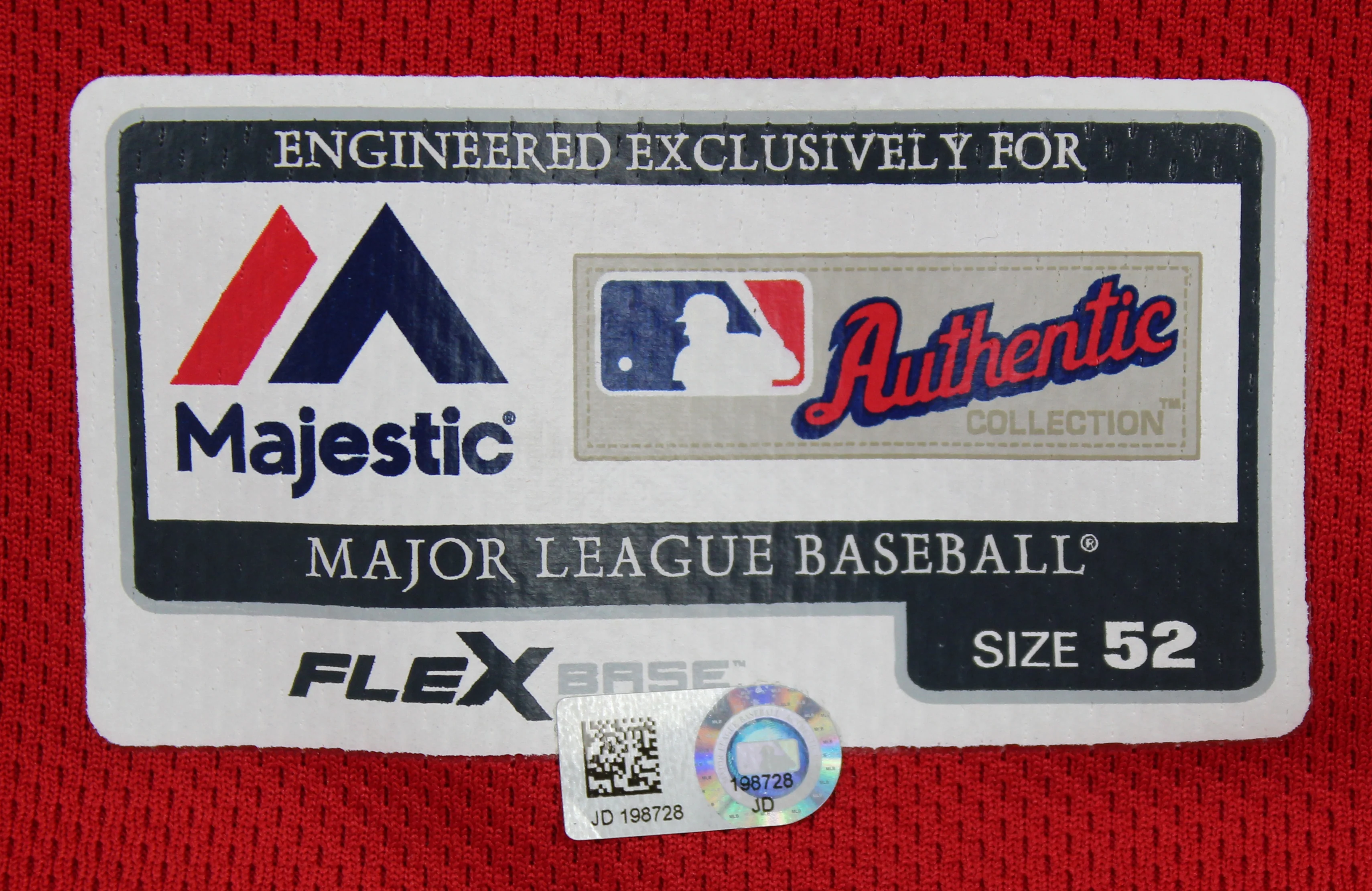 Nationals Stephen Strasburg 2018 Game Used Red Majestic Flexbase Jersey MLB - Image 6