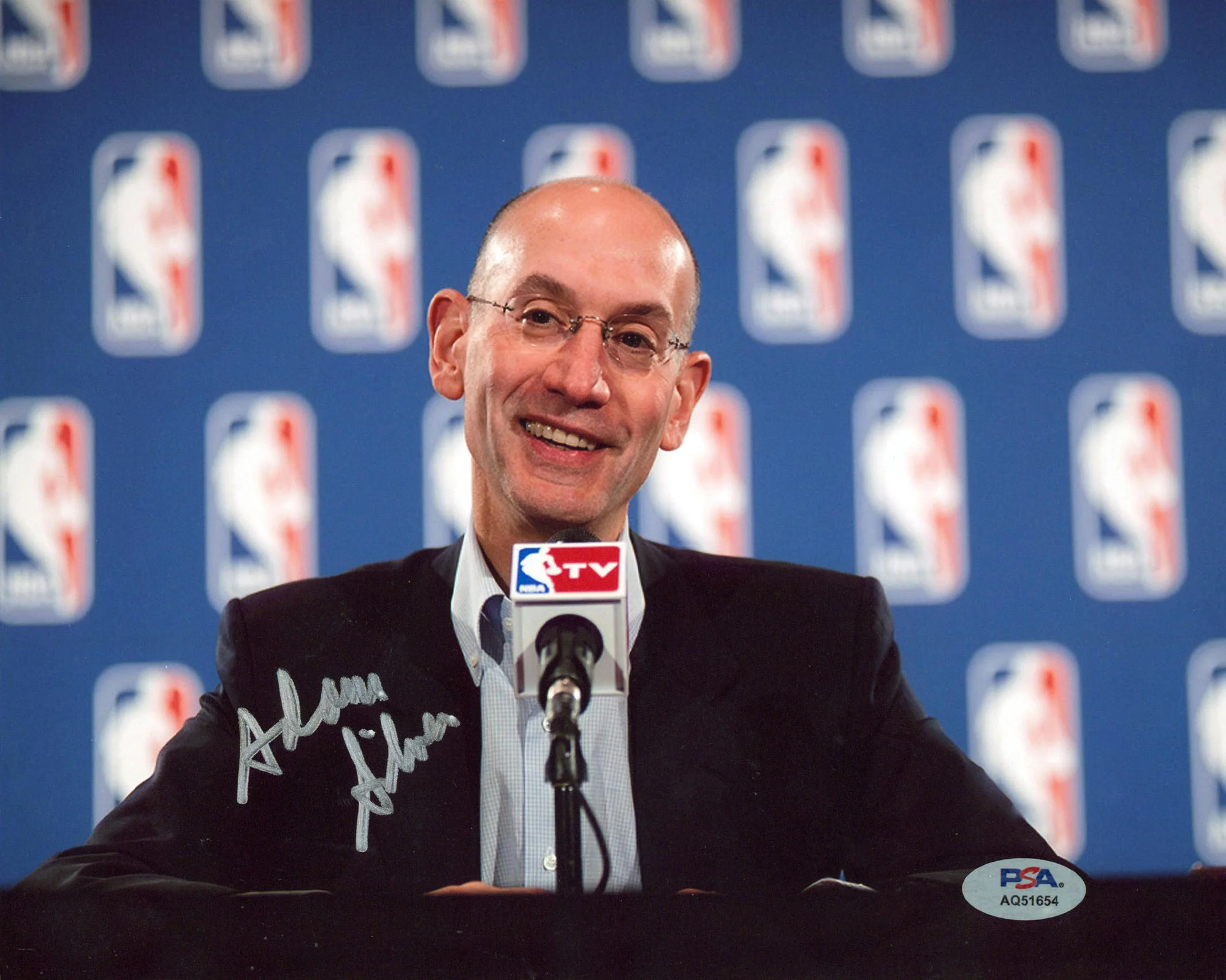 NBA Adam Silver Authentic Signed 8x10 Horizontal Photo Autographed PSA/DNA 1 - Image 2