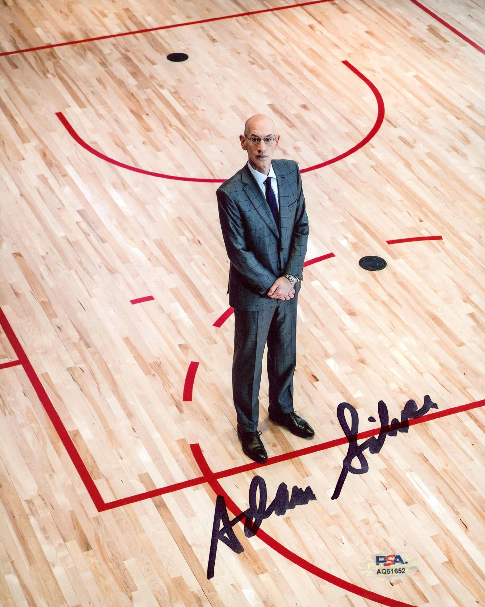 NBA Adam Silver Authentic Signed 8x10 Vertical Photo Autographed PSA/DNA 1 - Image 2
