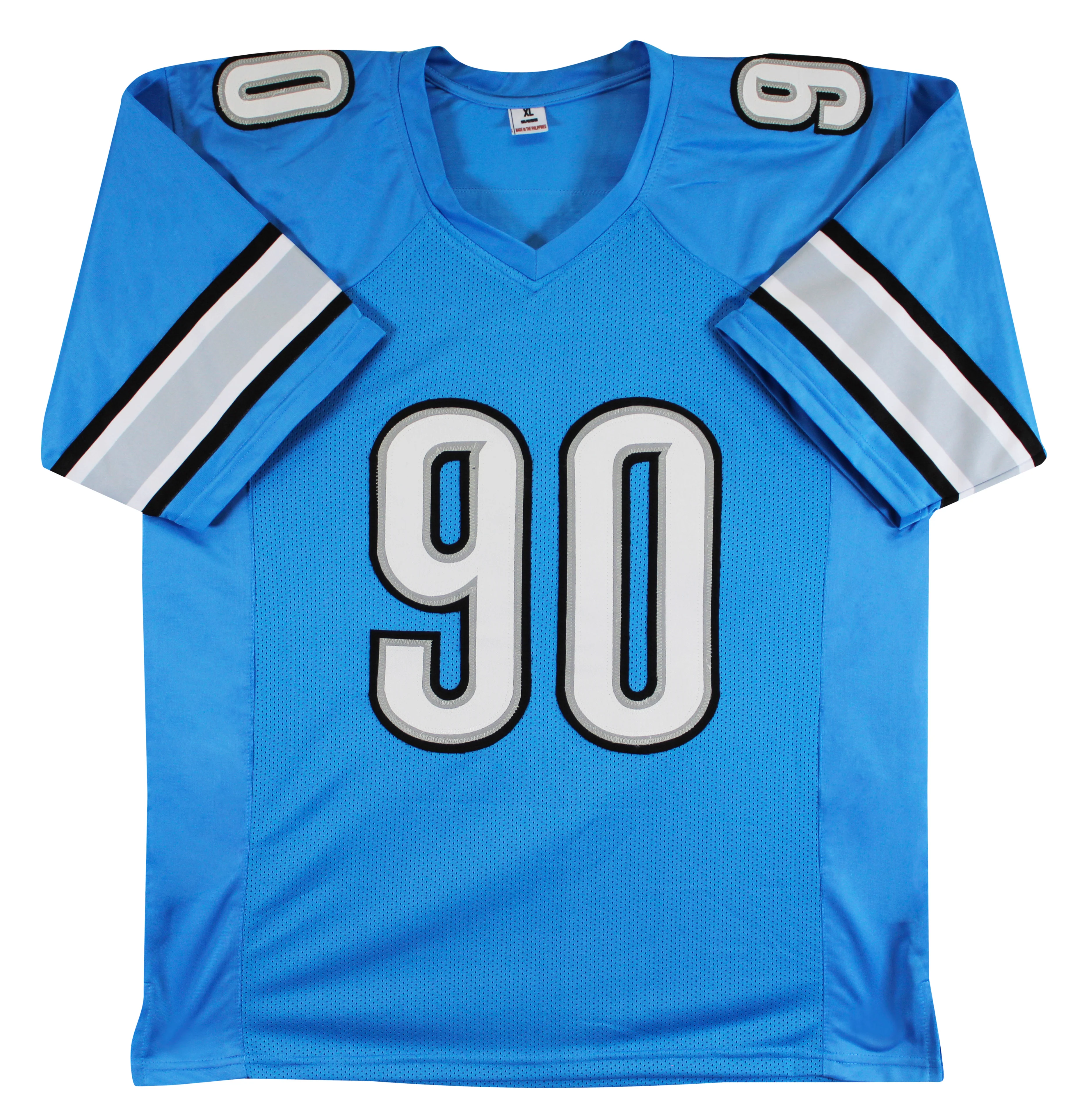 Ndamukong Suh Authentic Signed Blue Pro Style Jersey Autographed BAS Witnessed - Image 4