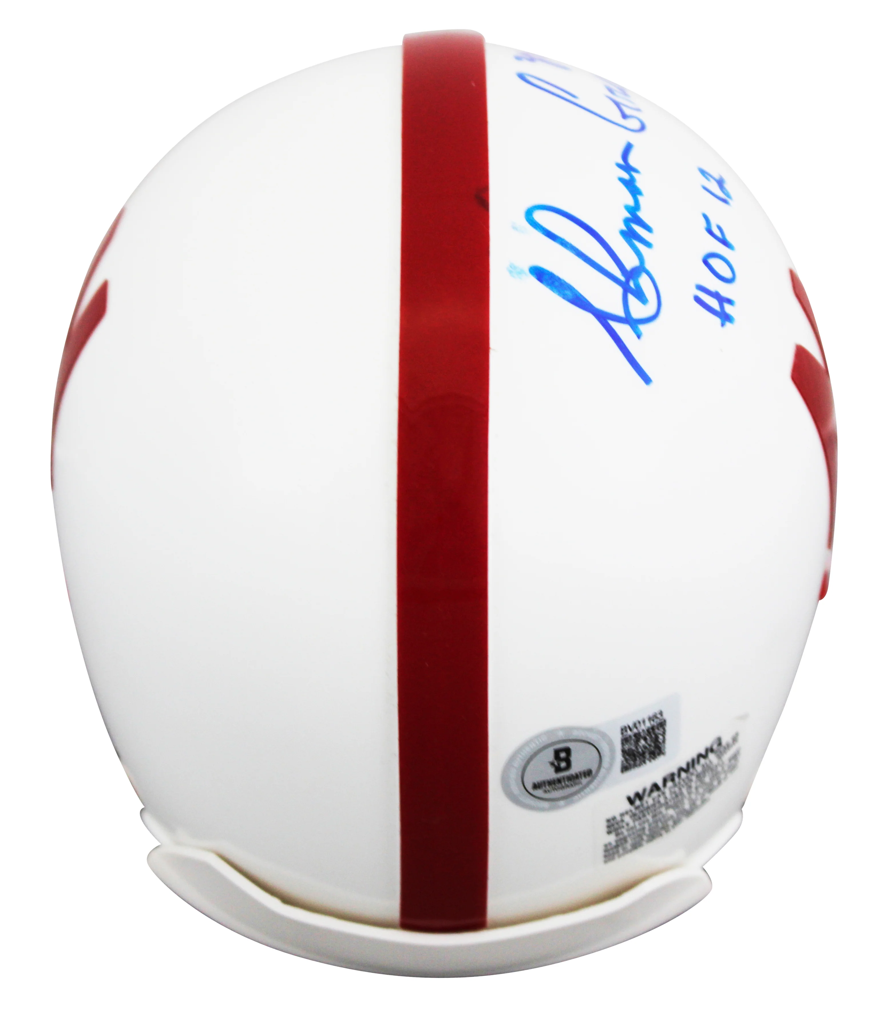 Nebraska Ahman Green HOF 12 Authentic Signed VSR4 Rep Mini Helmet W/ Case BAS - Image 4