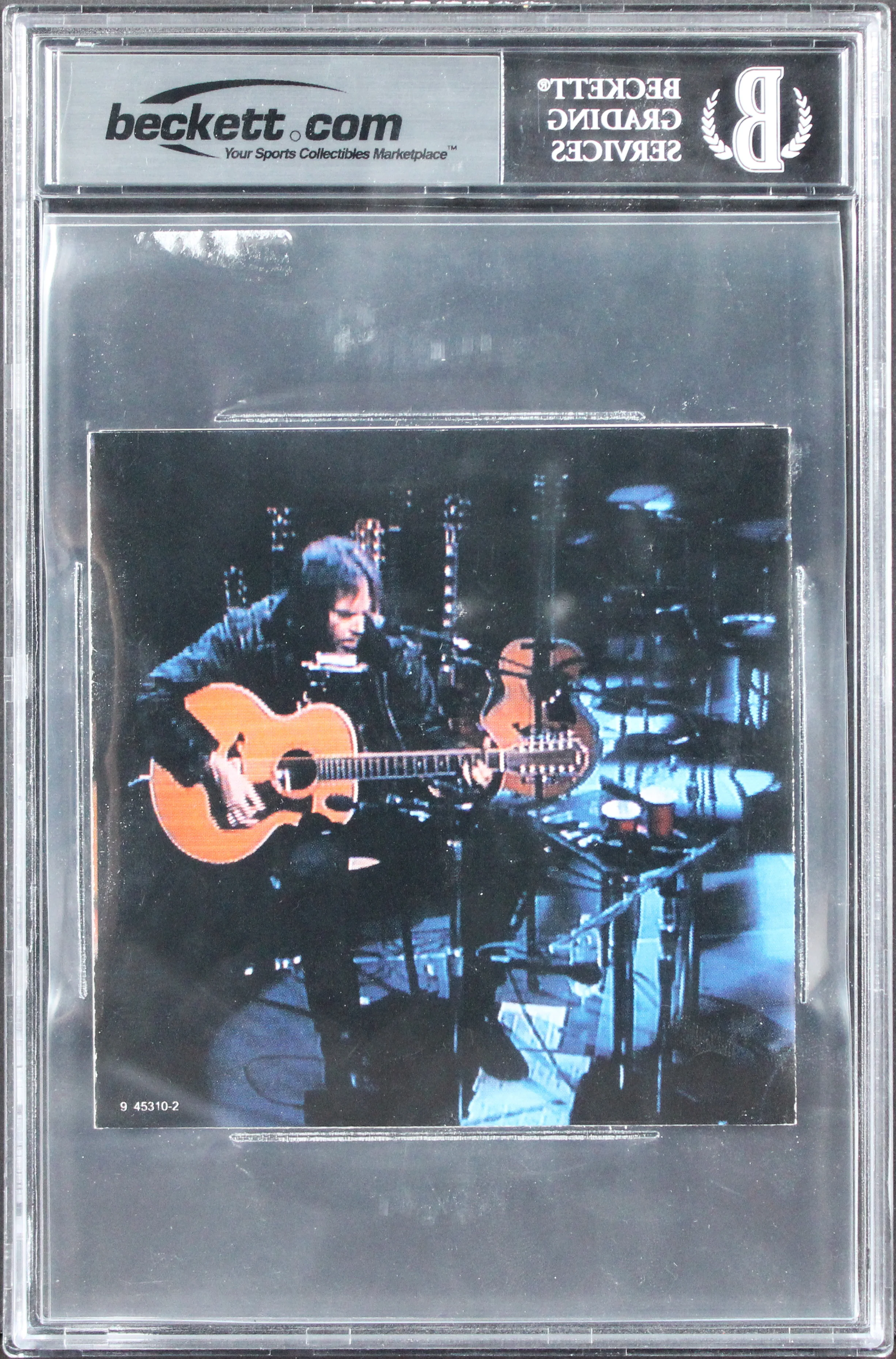 Neil Young Authentic Signed Unplugged Cd Cover Auto Graded Gem 10! BAS Slabbed - Image 3
