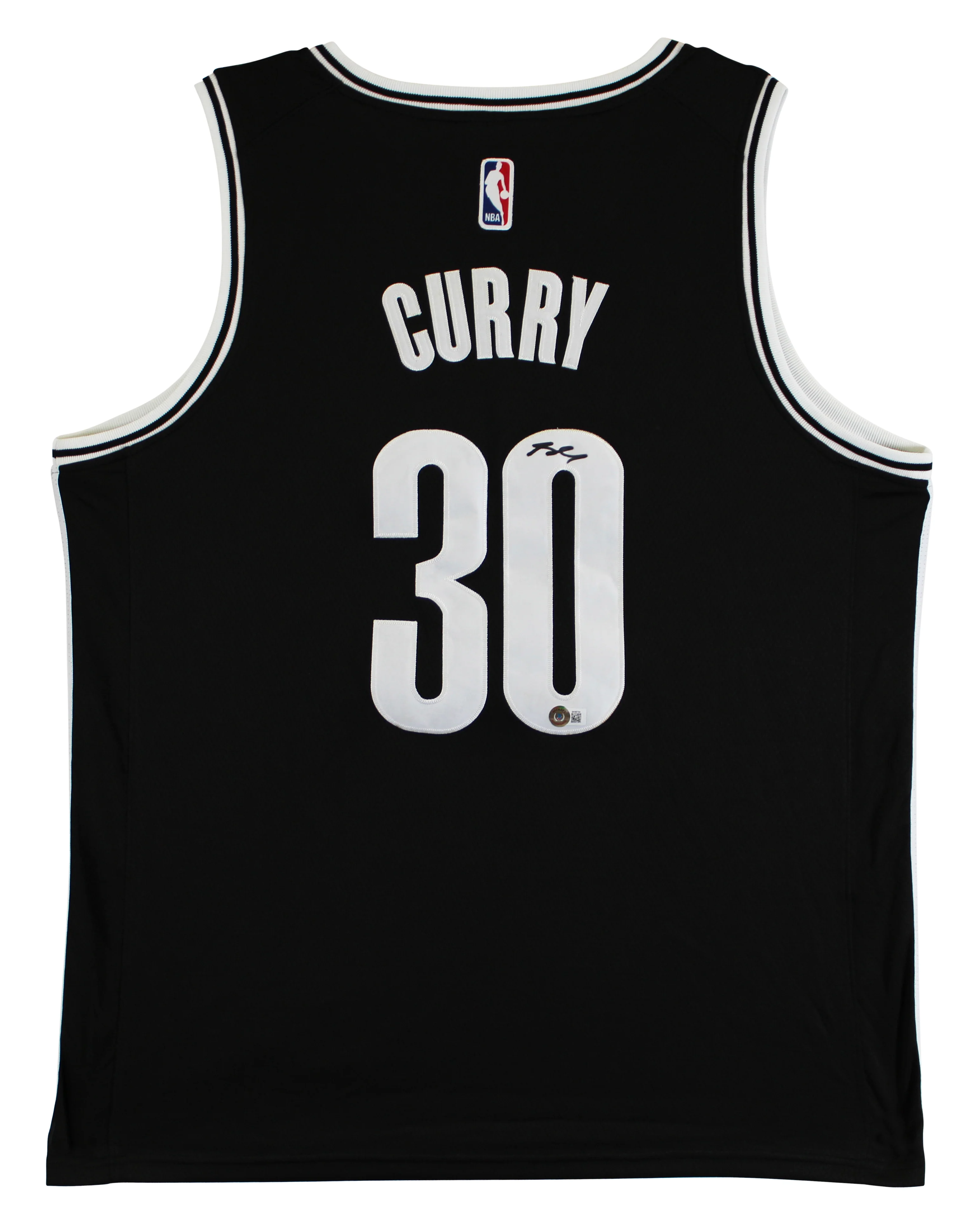 Nets Seth Curry Authentic Signed Black Nike Swingman Jersey BAS #BK88794 - Image 3