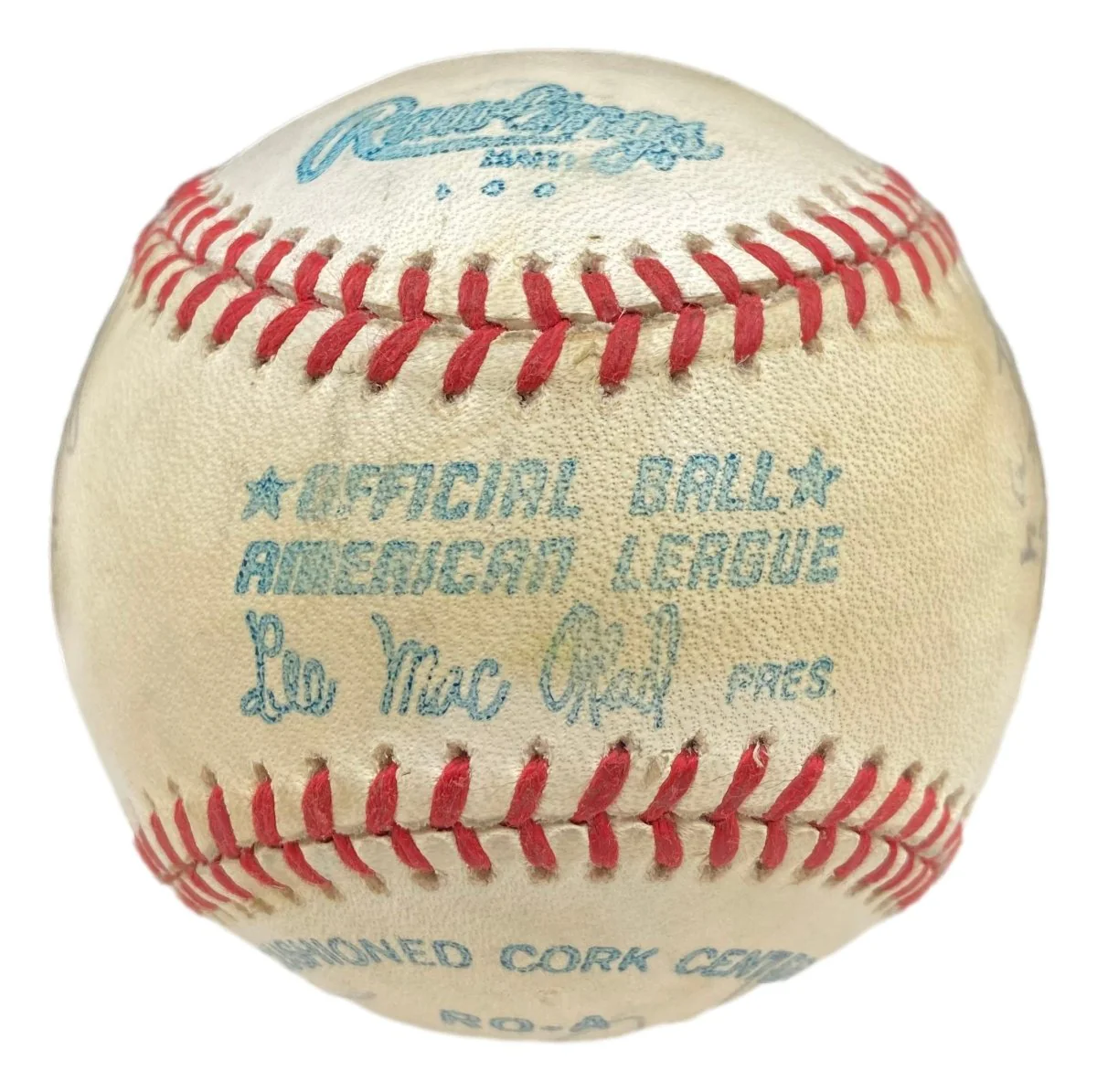 New York Yankees Greats Signed Official AL Baseball Mantle & More BAS AC61977 - Image 6