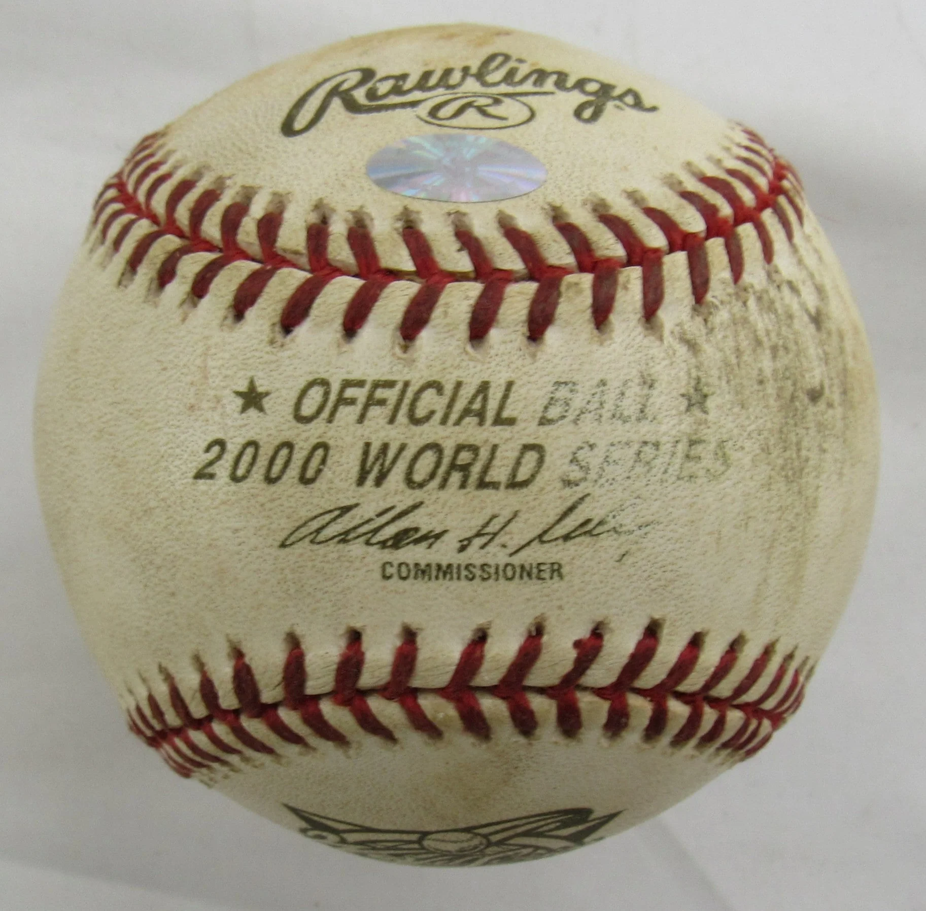 Andy Pettitte Signed Rawlings Baseball MLB Hologram - Game Used World Series Ball. - Image 2