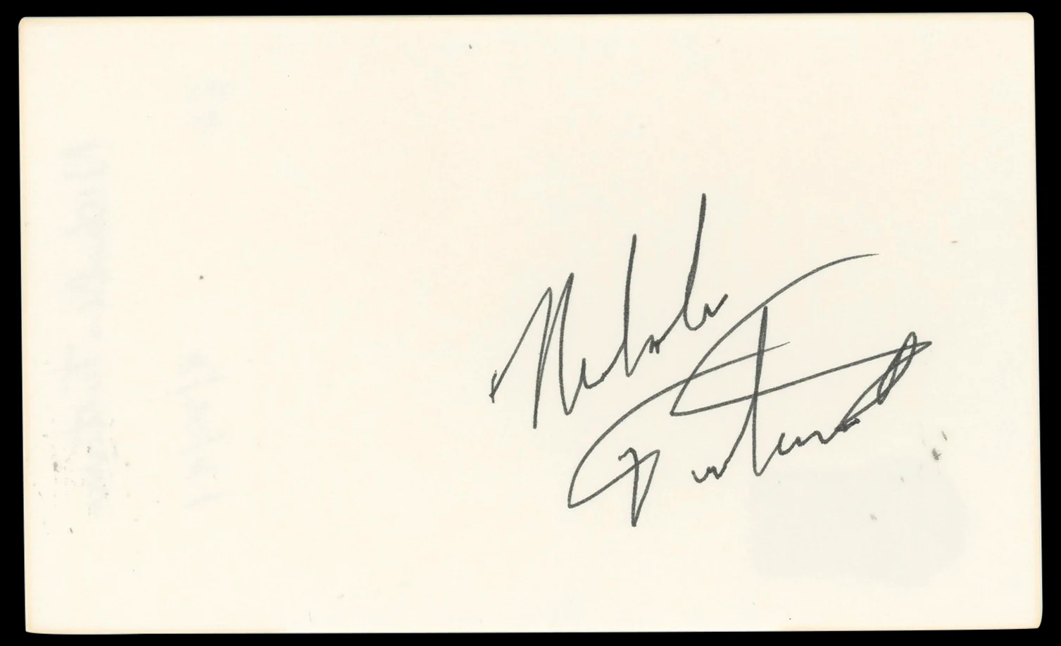 Nicholas Turturro NYPD Blue Authentic Signed 3x5 Index Card BAS #BN33298 - Image 2