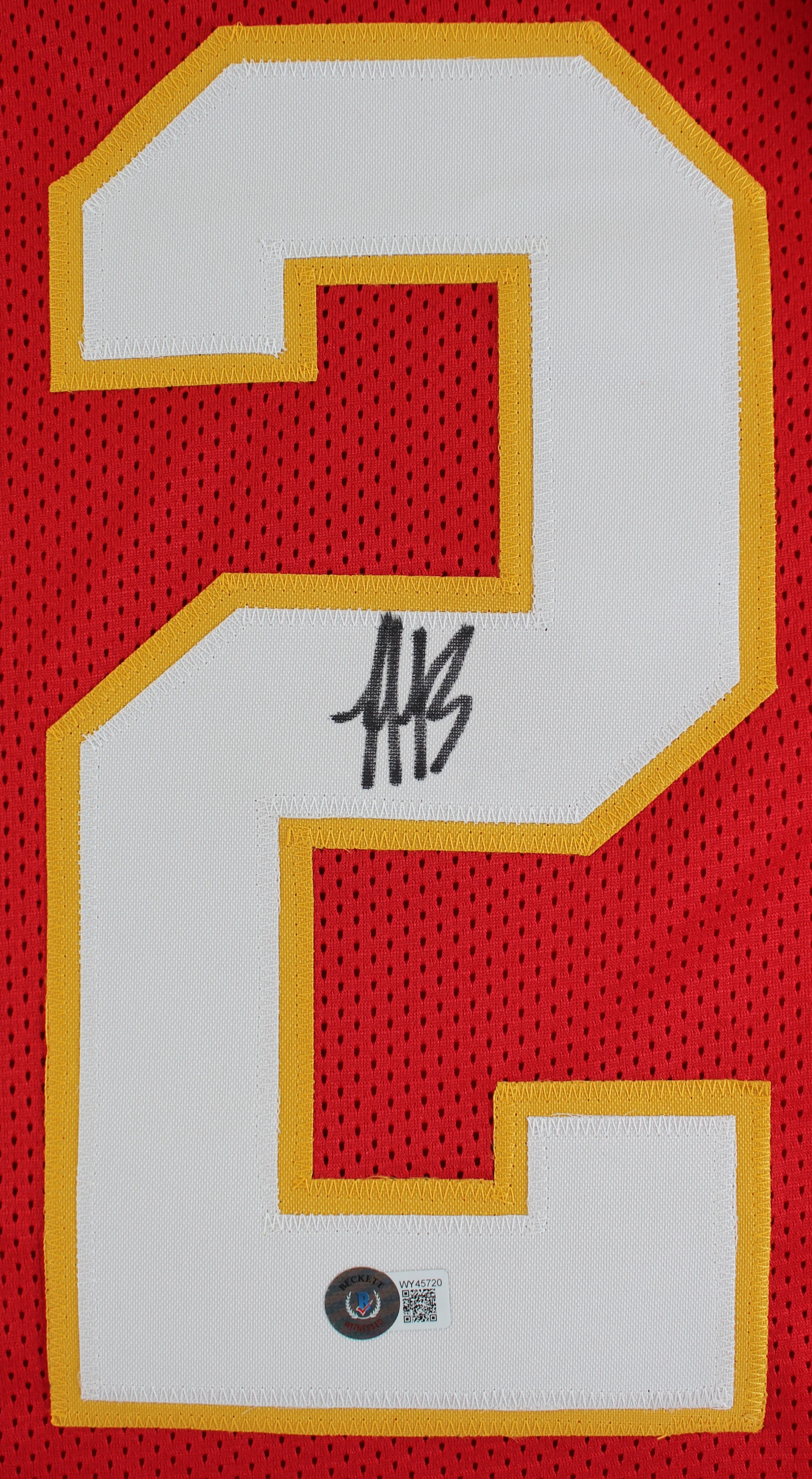 Nick Bolton Authentic Signed Red Pro Style Jersey Autographed BAS Witnessed - Image 3