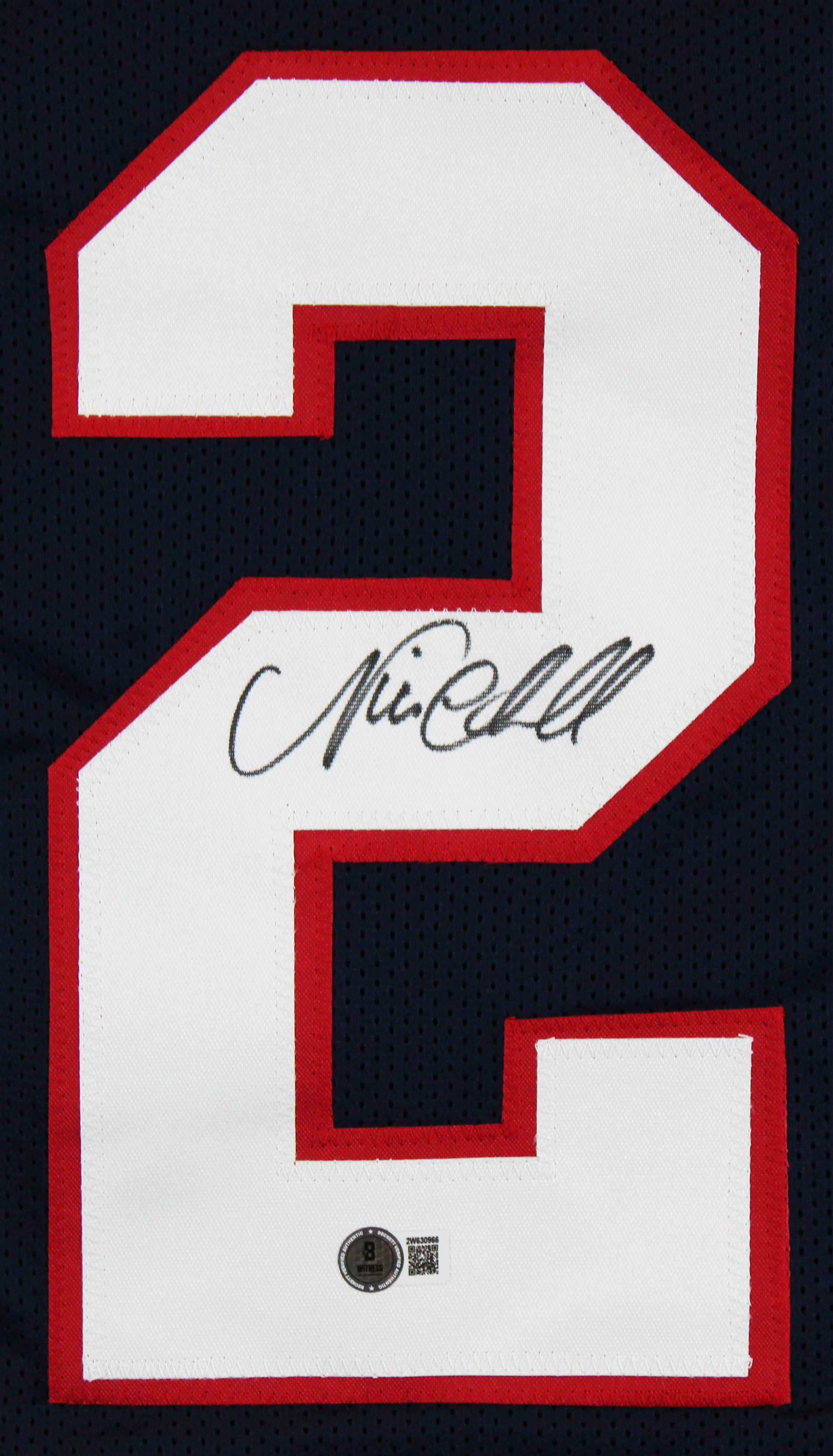Nick Chubb Authentic Signed Navy Pro Style Jersey Autographed BAS Witnessed - Image 3