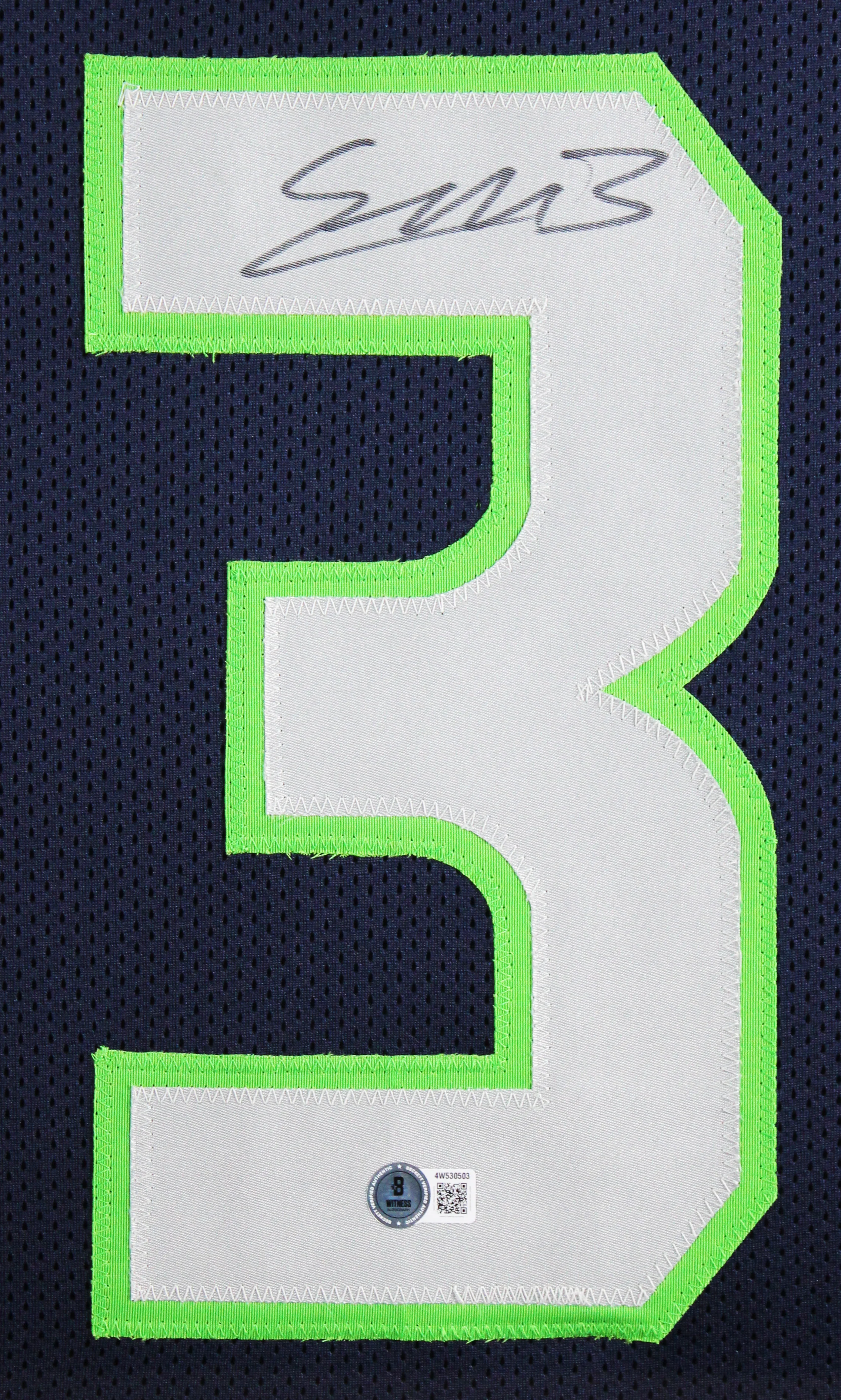 Nick Emmanwori Authentic Signed Navy Pro Style Framed Jersey BAS Witnessed - Image 3