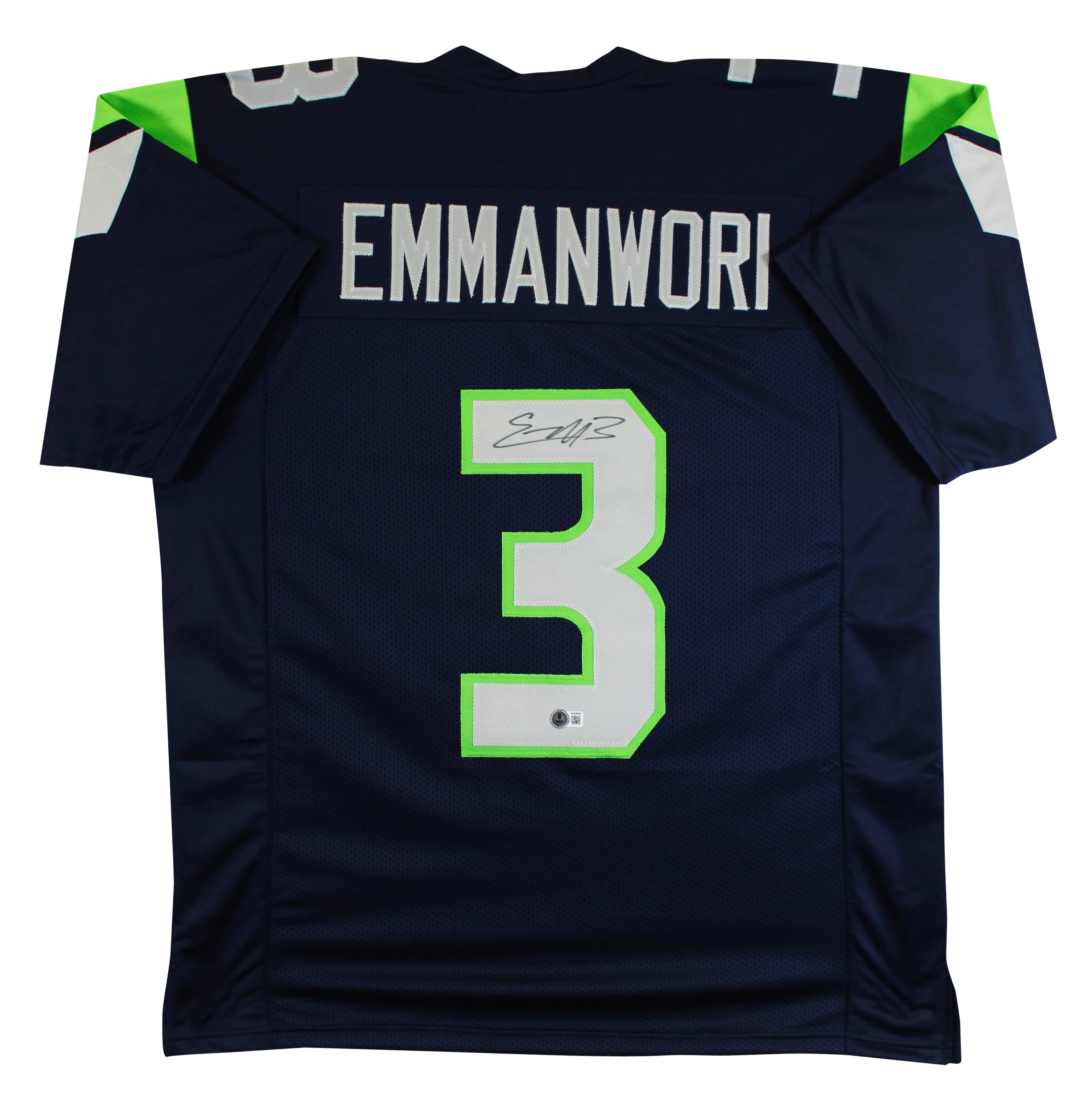 Nick Emmanwori Authentic Signed Navy Pro Style Jersey Autographed BAS Witnessed