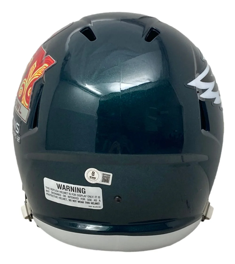 Nick Sirianni Signed Philadelphia Eagles FS Super Bowl 59 LIX Replica Helmet BAS - Image 4