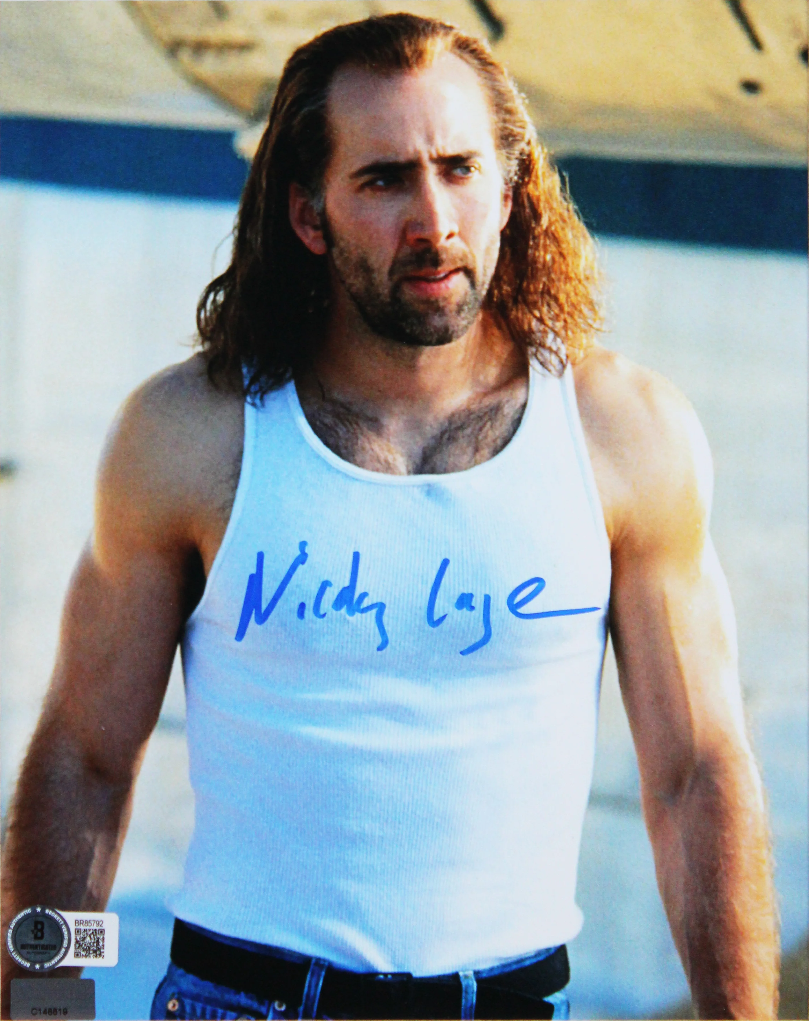Nicolas Cage Con Air Authentic Signed 8x10 Framed Photo Autographed BAS #BR85792 - Image 3