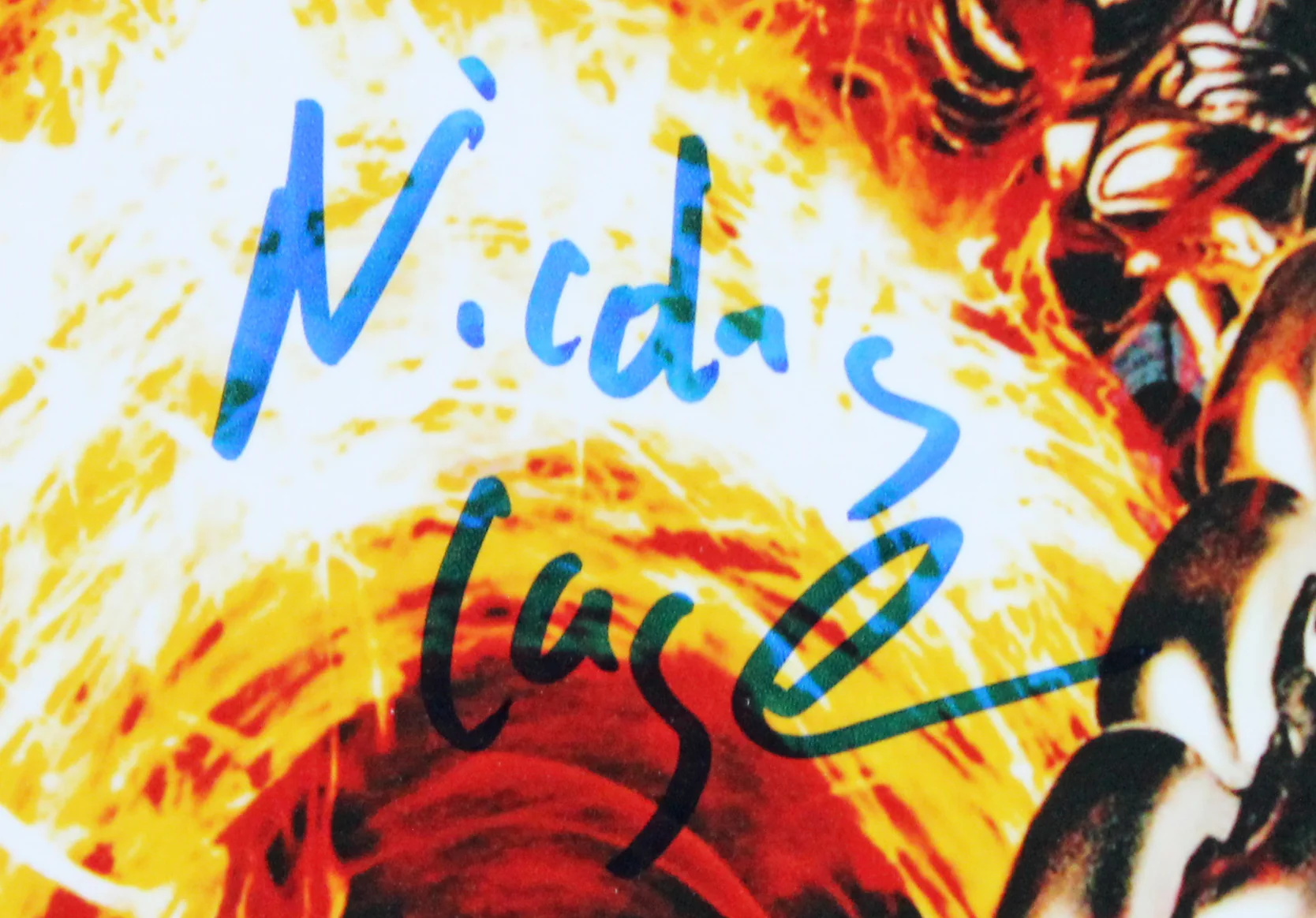 Nicolas Cage Ghost Rider Authentic Signed 8x10 Framed Vertical Photo BAS - Image 3