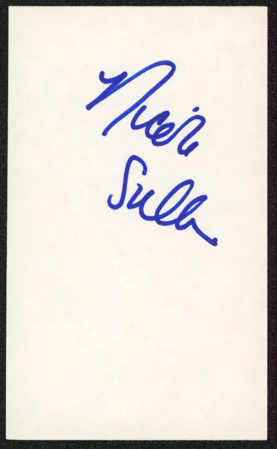 Nicole Sullivan Mad TV Authentic Signed 3x5 Index Card Autographed BAS #BW70145