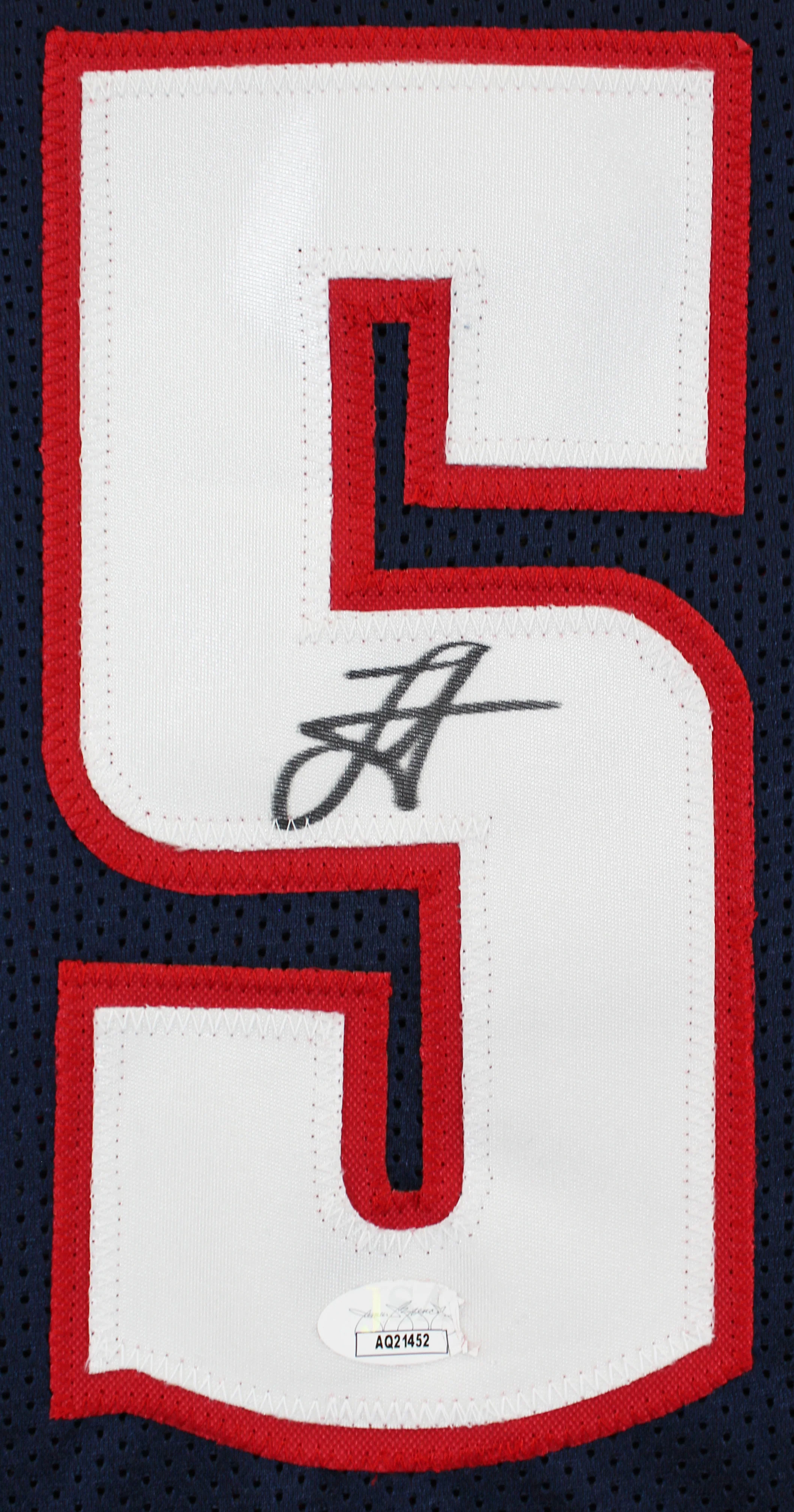Nikola Jokic Authentic Signed Navy Blue Pro Style Framed Jersey JSA 2 - Image 3
