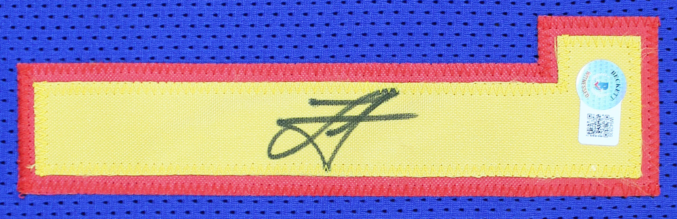 Nikola Jokic Authentic Signed Navy City Edition Pro Style Jersey BAS Witnessed - Image 3