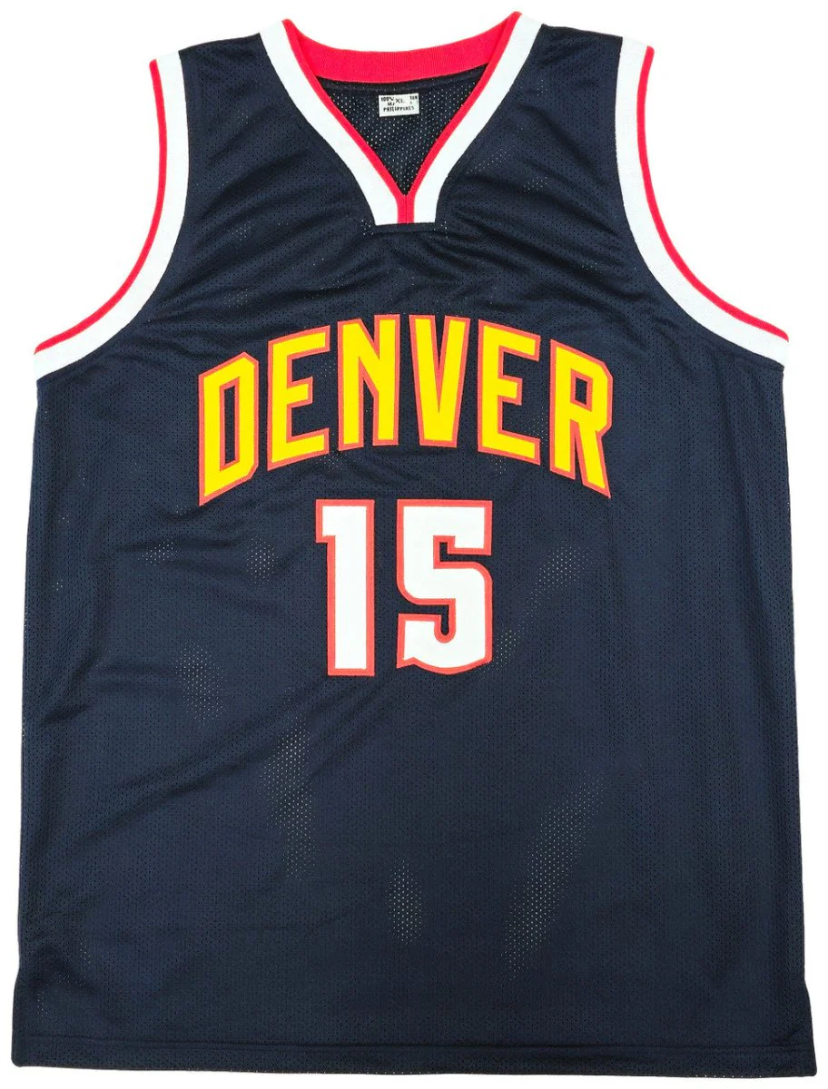Nikola Jokic Denver Signed Navy Blue Basketball Jersey JSA - Image 3