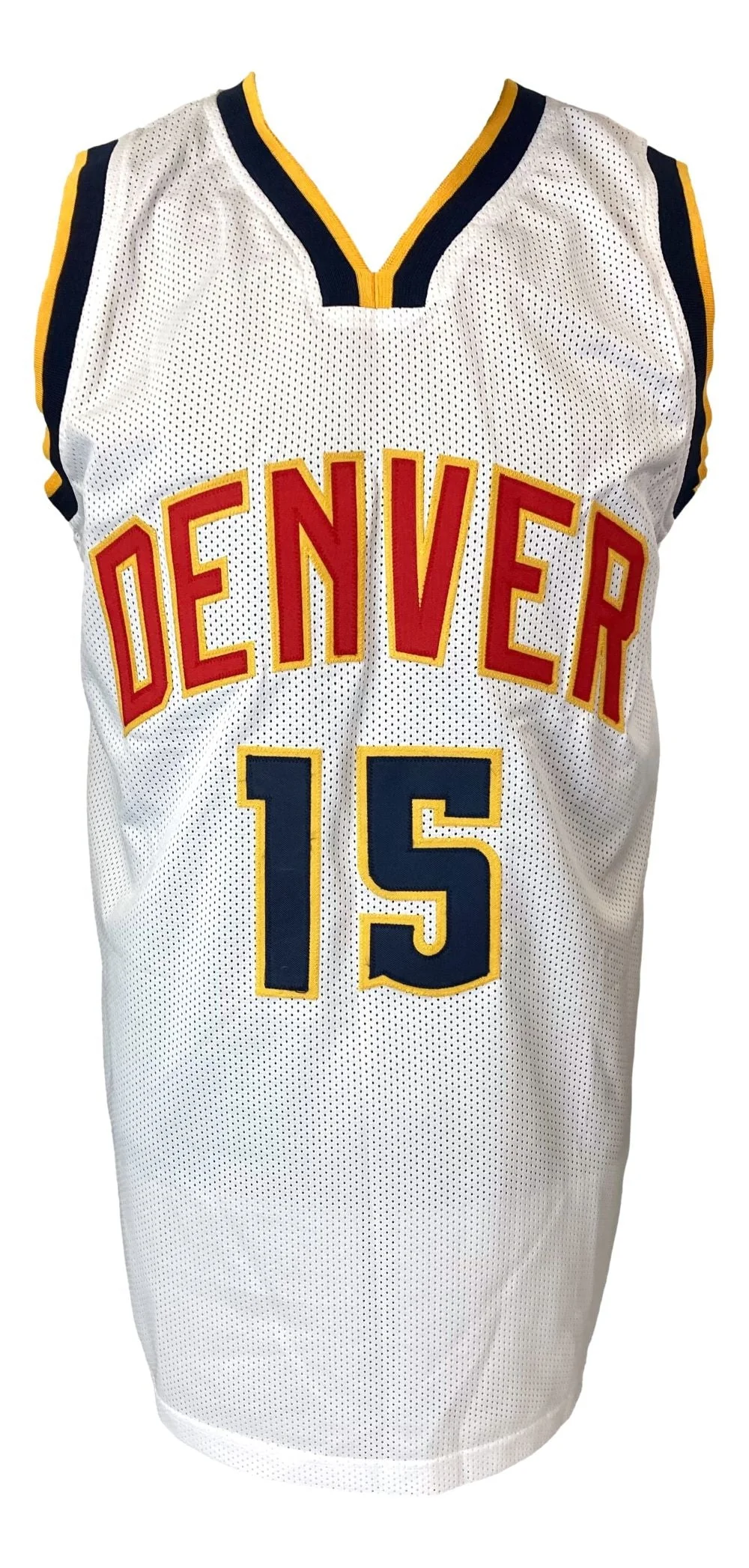 Nikola Jokic Denver Signed White Basketball Jersey BAS - Image 3