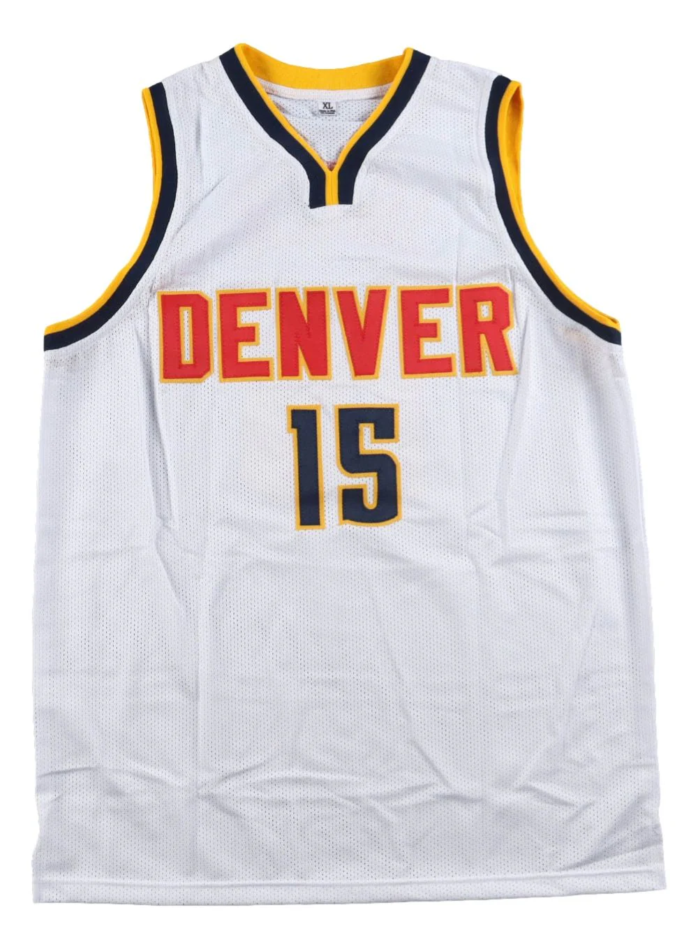Nikola Jokic Denver Signed White Joker Basketball Jersey BAS - Image 3