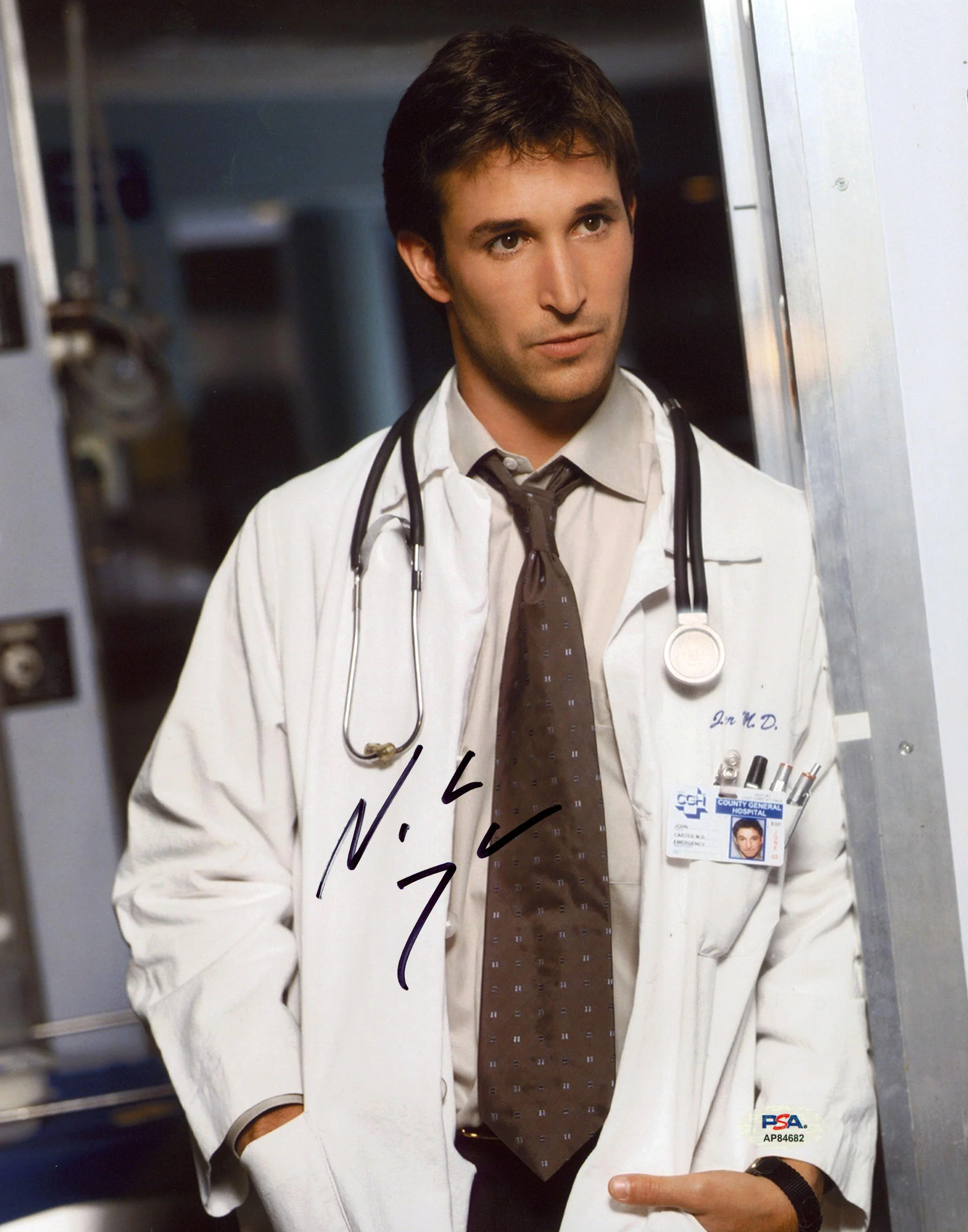 Noah Wyle E.R. Authentic Signed 11x14 Vertical Photo PSA/DNA #AP84682 - Image 2