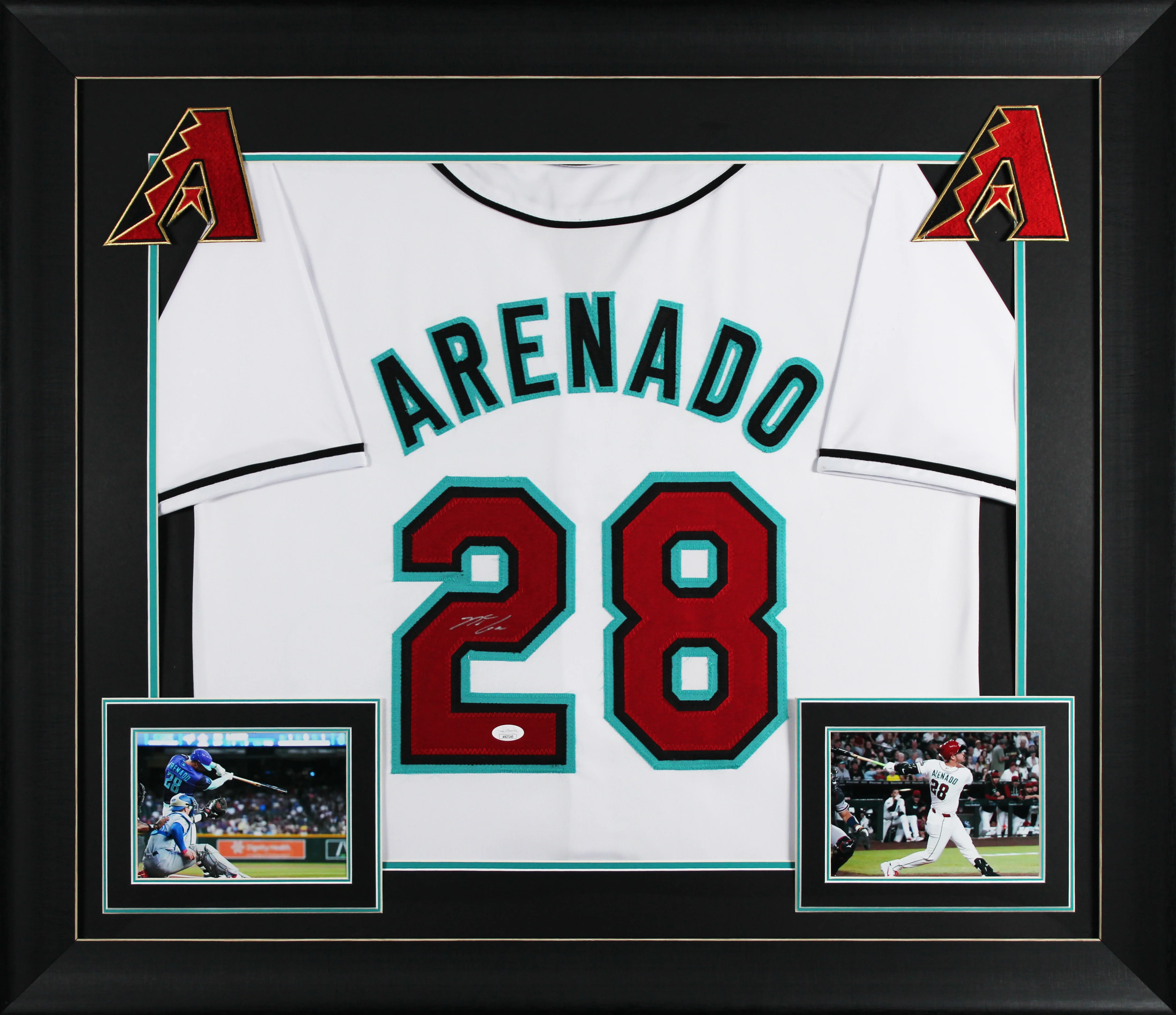 Nolan Arenado Authentic Signed White Pro Style Framed Jersey Autographed JSA 2 - Image 2