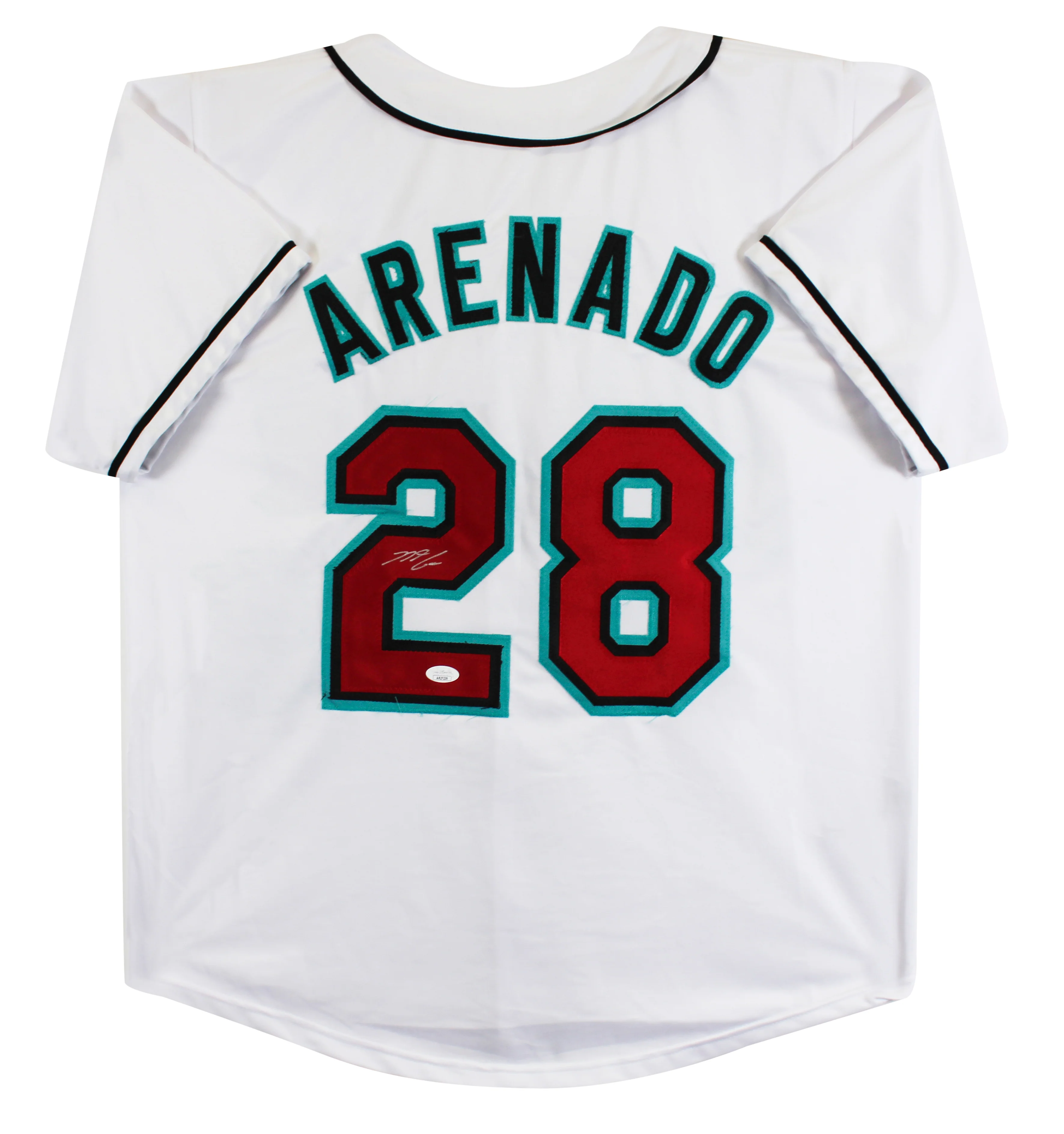 Nolan Arenado Authentic Signed White Pro Style Jersey Autographed JSA 2 - Image 2